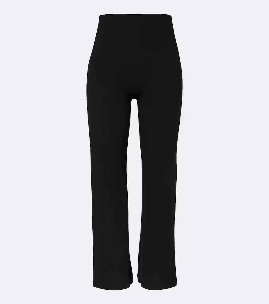 Lauren Cropped Jersey Flared Pants by Leset