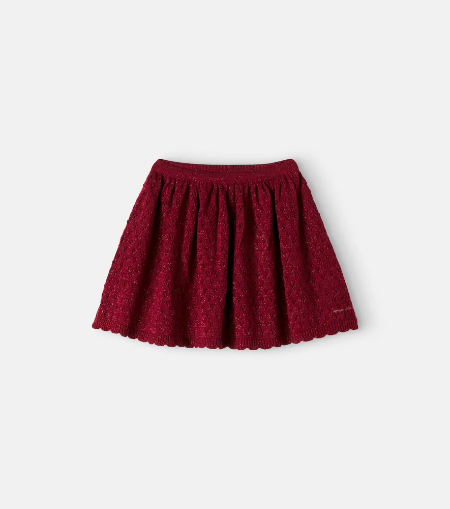 Holiday Knitted Cotton-Blend Skirt by Konges Slojd