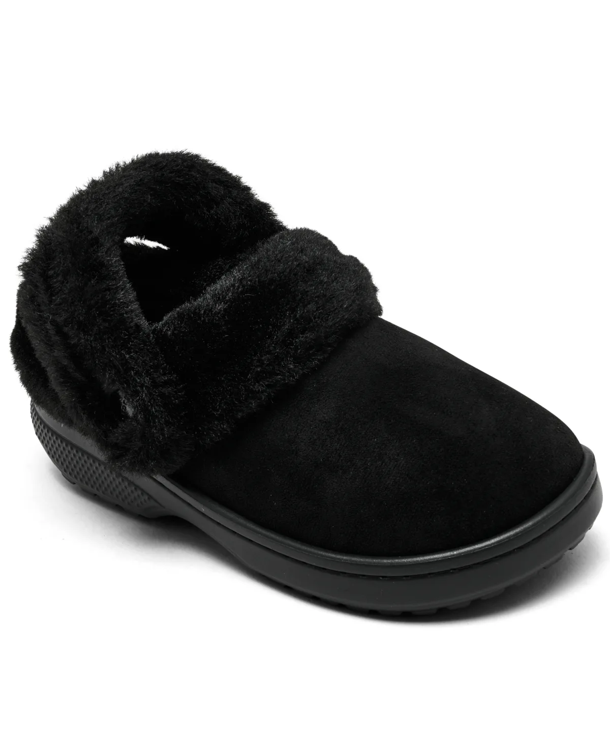 Unfurgettable Faux Suede and Faux Fur Clogs by Crocs