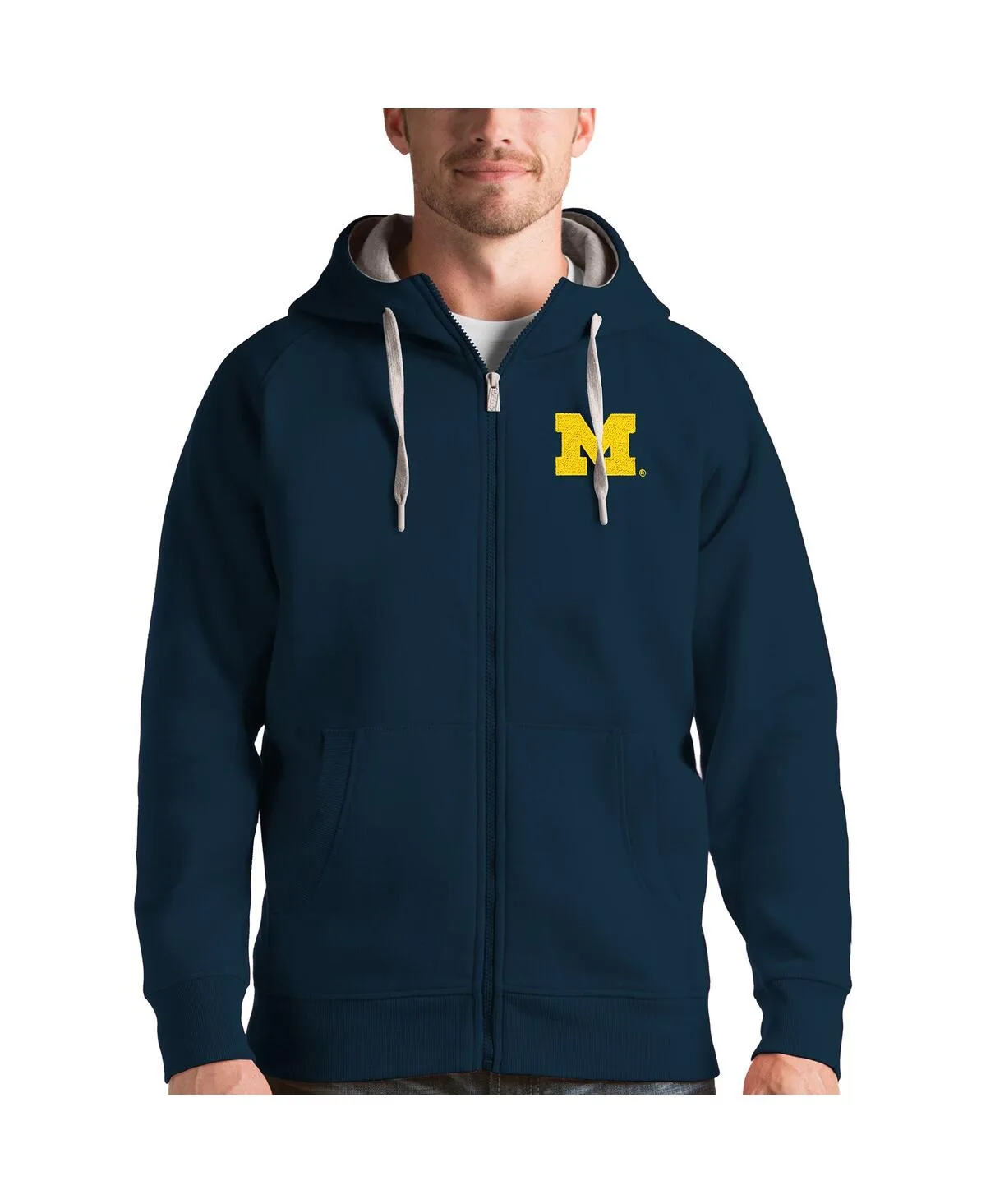 Michigan Wolverines Victory Full-Zip Hoodie by Antigua