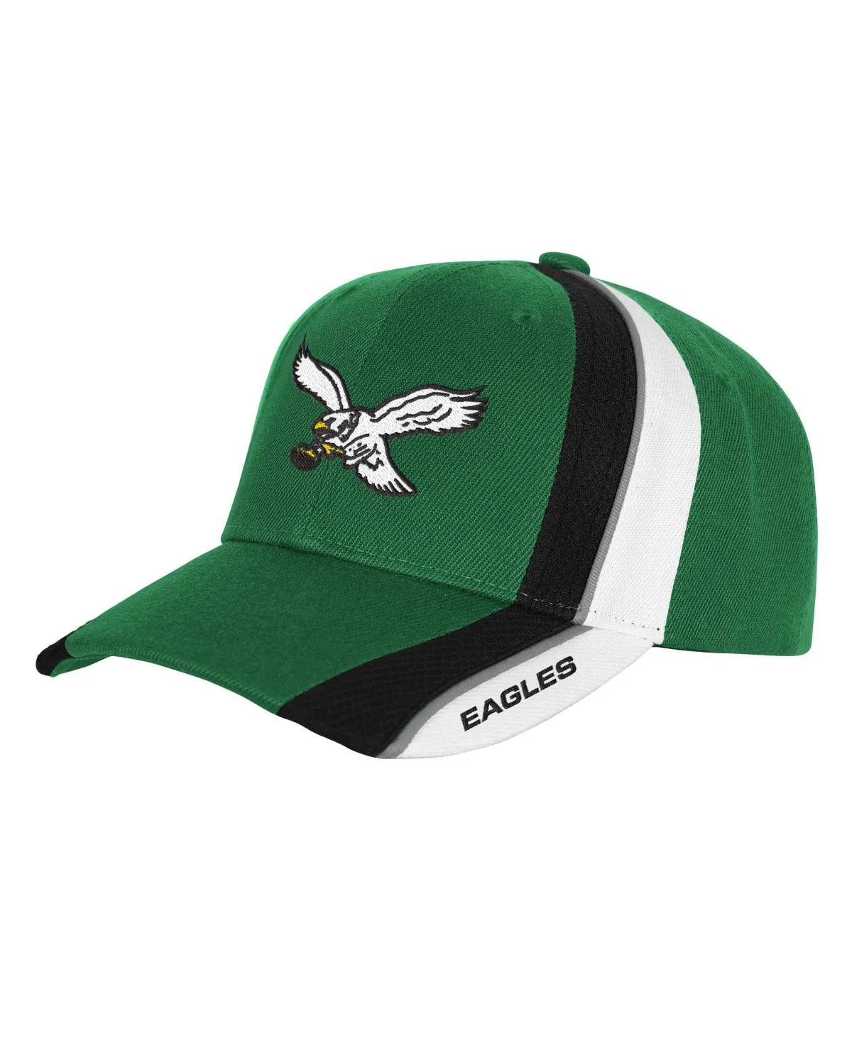 Philadelphia Eagles Club Downforce Pro Crown Structured Baseball Cap by Mitchell & Ness