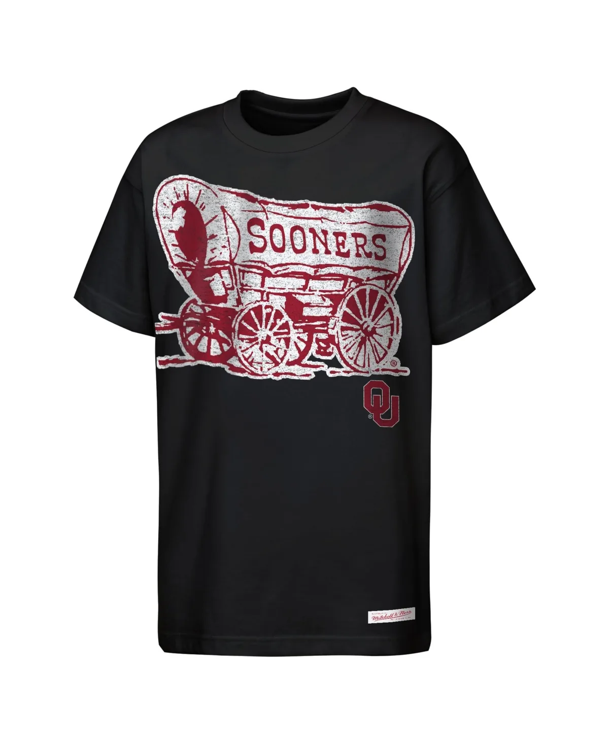 Oklahoma Sooners Mascot Big Face Heavyweight T-Shirt by Mitchell & Ness
