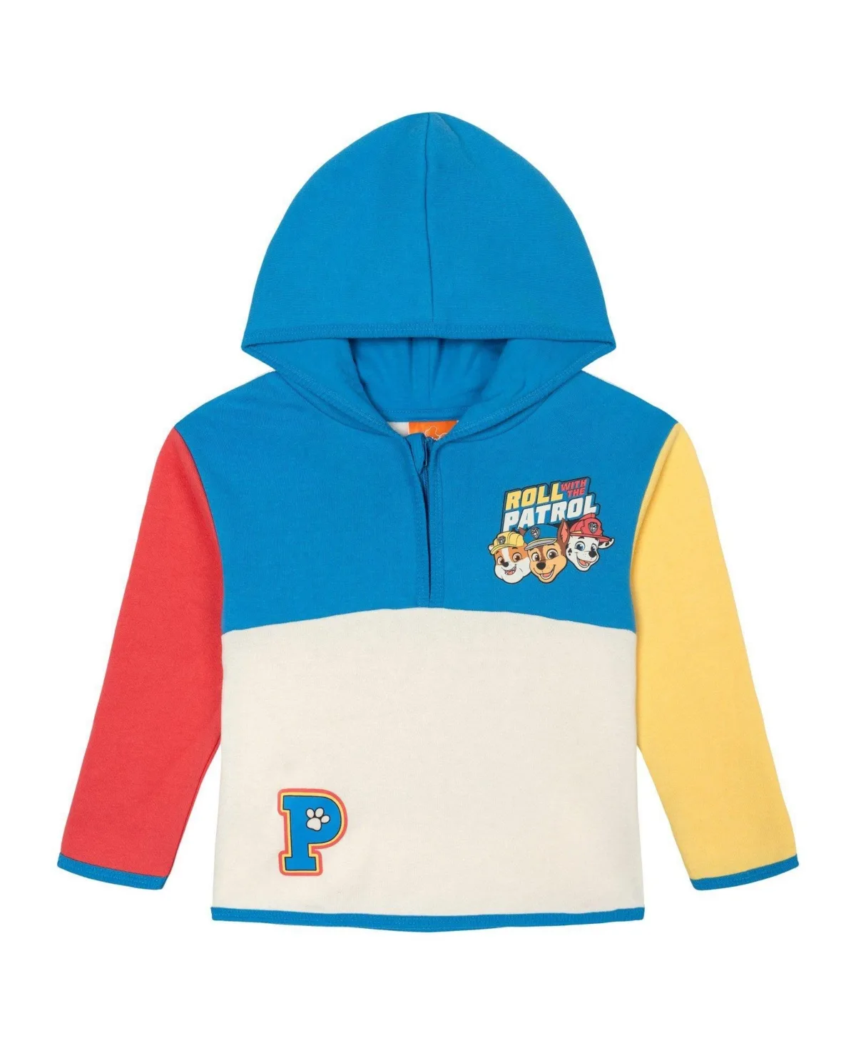 Chase Marshall Rubble Fleece Half Zip Hoodie by Paw Patrol