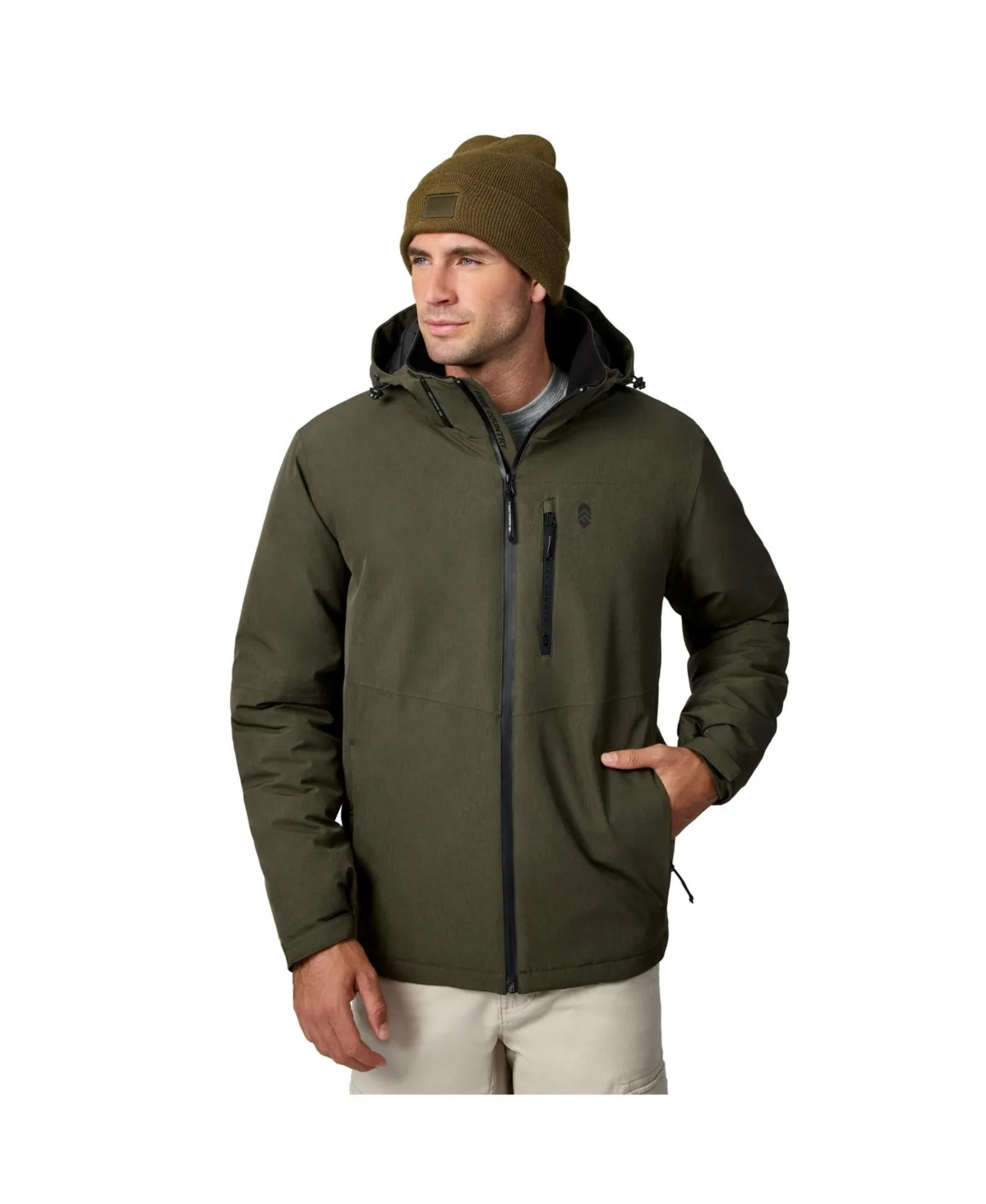 X2O Melange Stretch Hooded Full Zip Jacket by Free Country