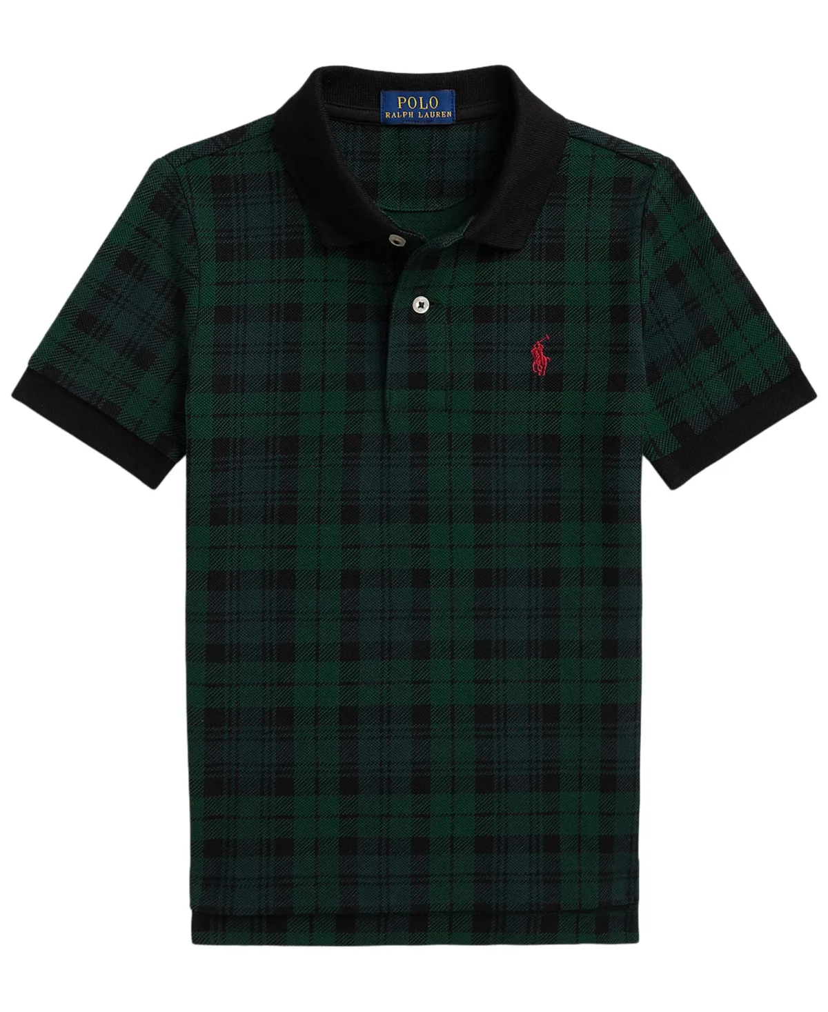 Plaid Short-Sleeve Polo Shirt by Polo Ralph Lauren