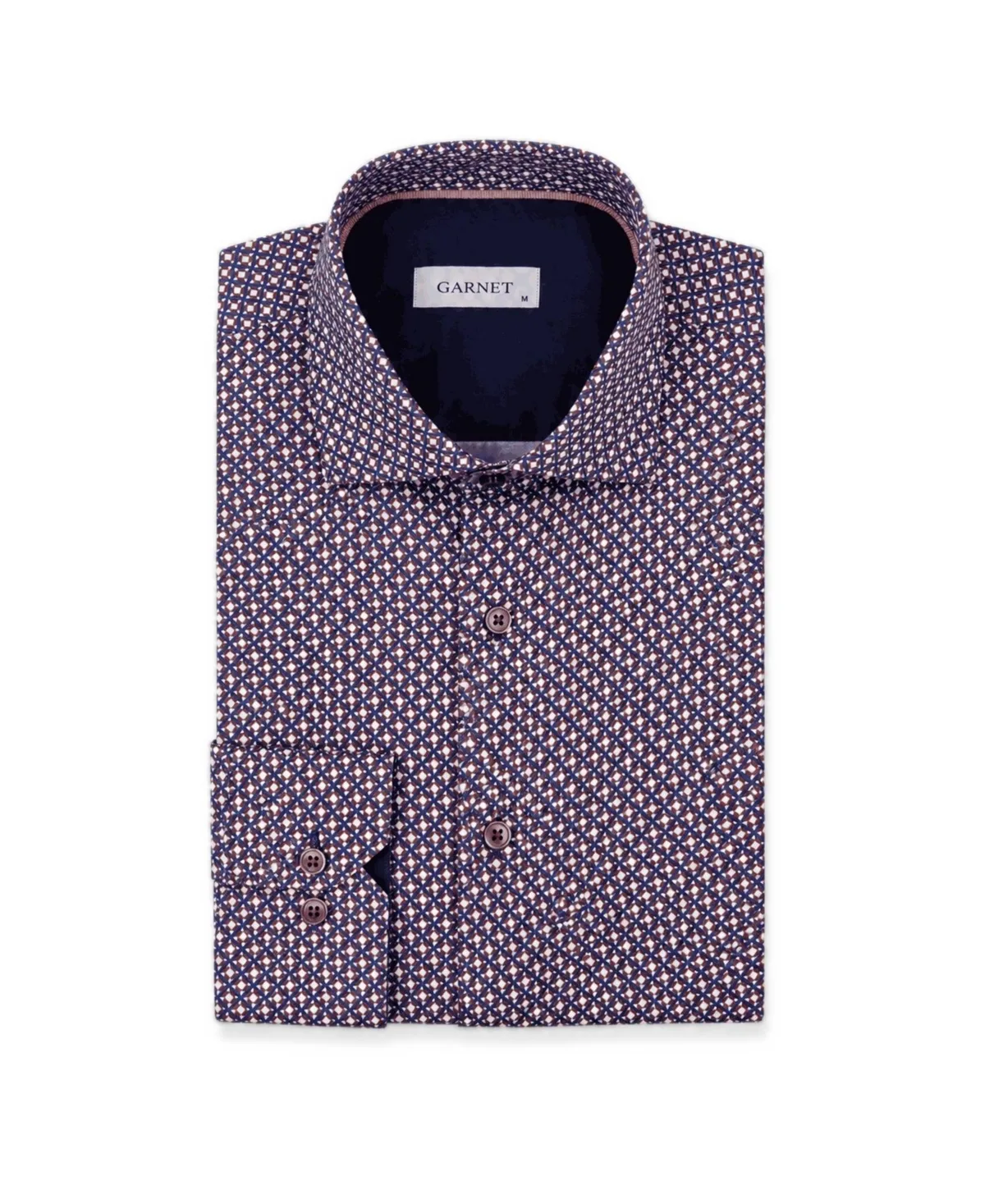 Regular-Fit Print Long-Sleeve Button-Down Shirt