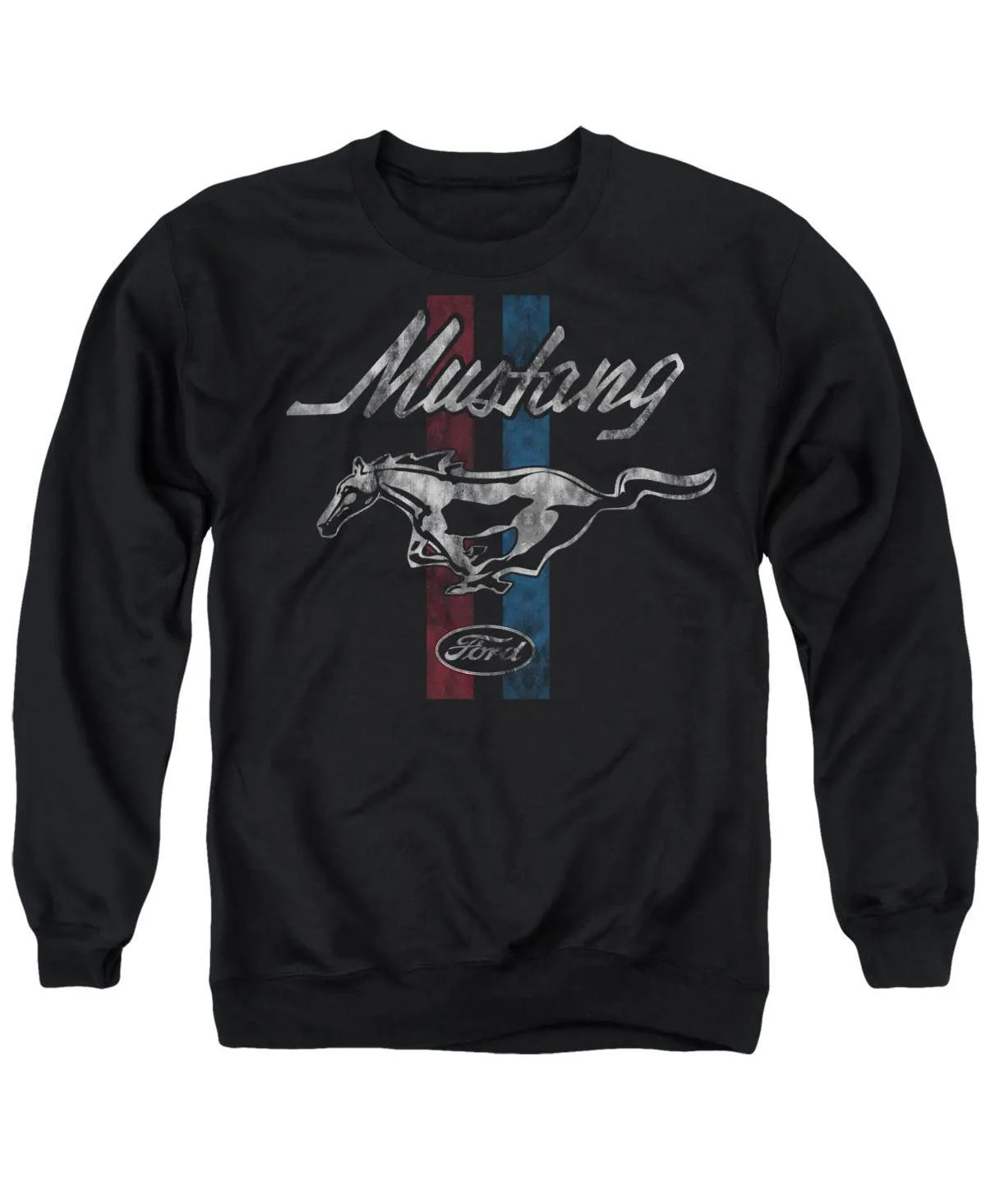 Ford Mustang Stripes Crewneck Sweatshirt by Mustang