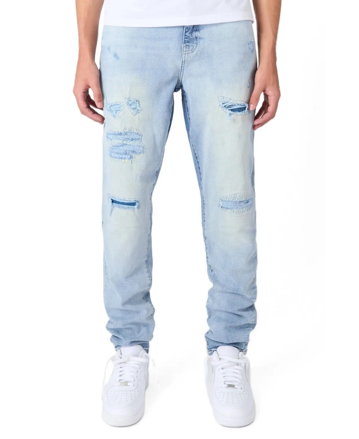 Ice Distressed Skinny Jeans by Reason