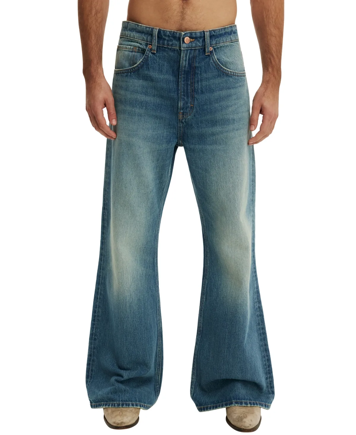 Baggy Bootcut Jeans by Cotton on