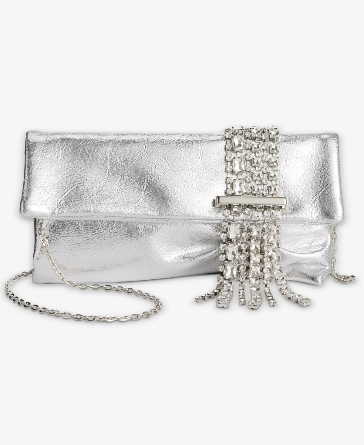 Crystal Fringe Evening Clutch Handbag