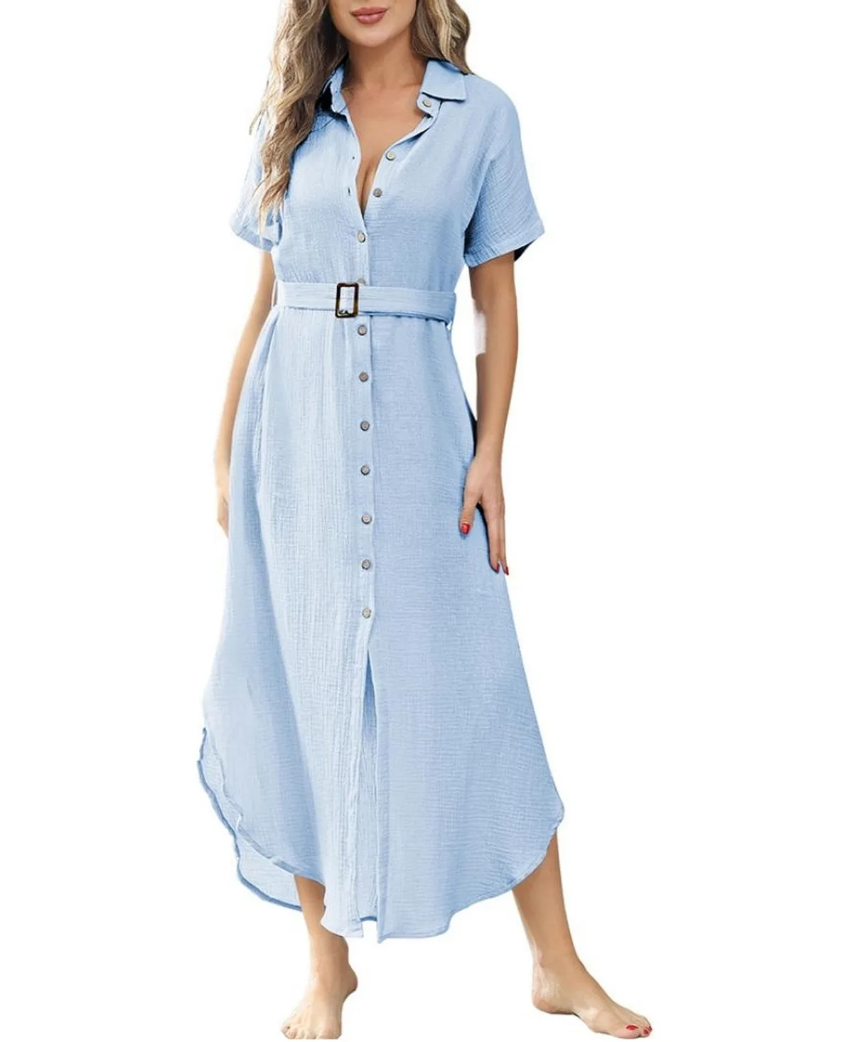 Chic Swimsuit Coverup Maxi Dress