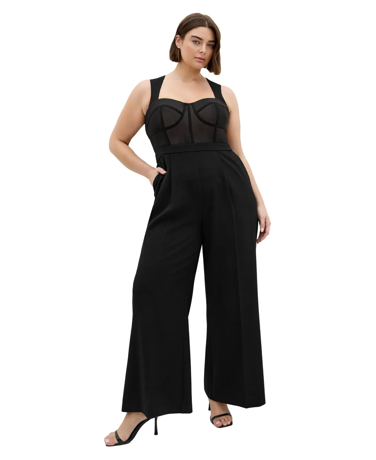 Kylie Corset Wide Leg Jumpsuit