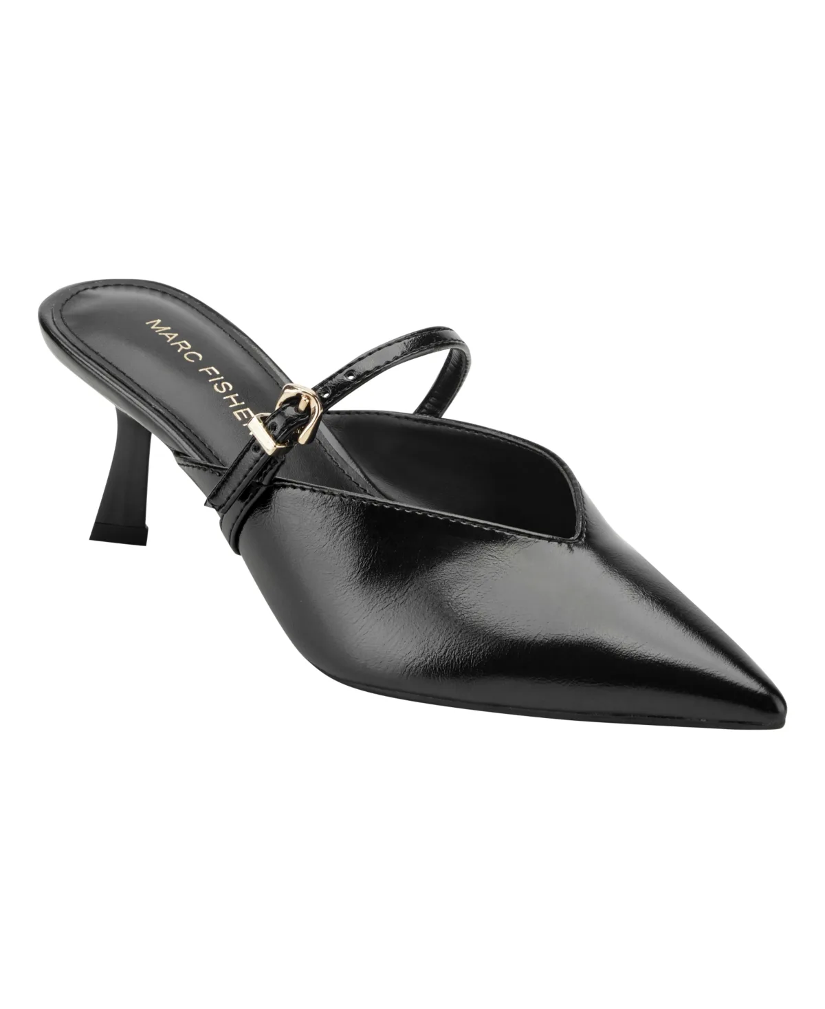Anty Mary Jane Kitten Heel Pointed Toe Pumps by Marc Fisher