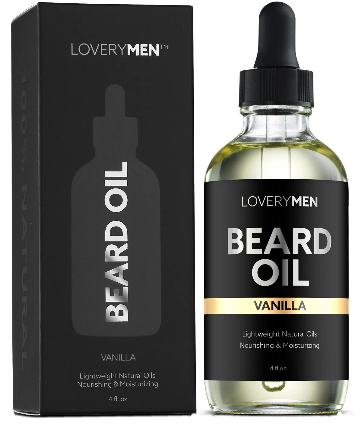 Nourishing Vanilla Scented Beard Oil - 4oz Beard Grooming by Lovery