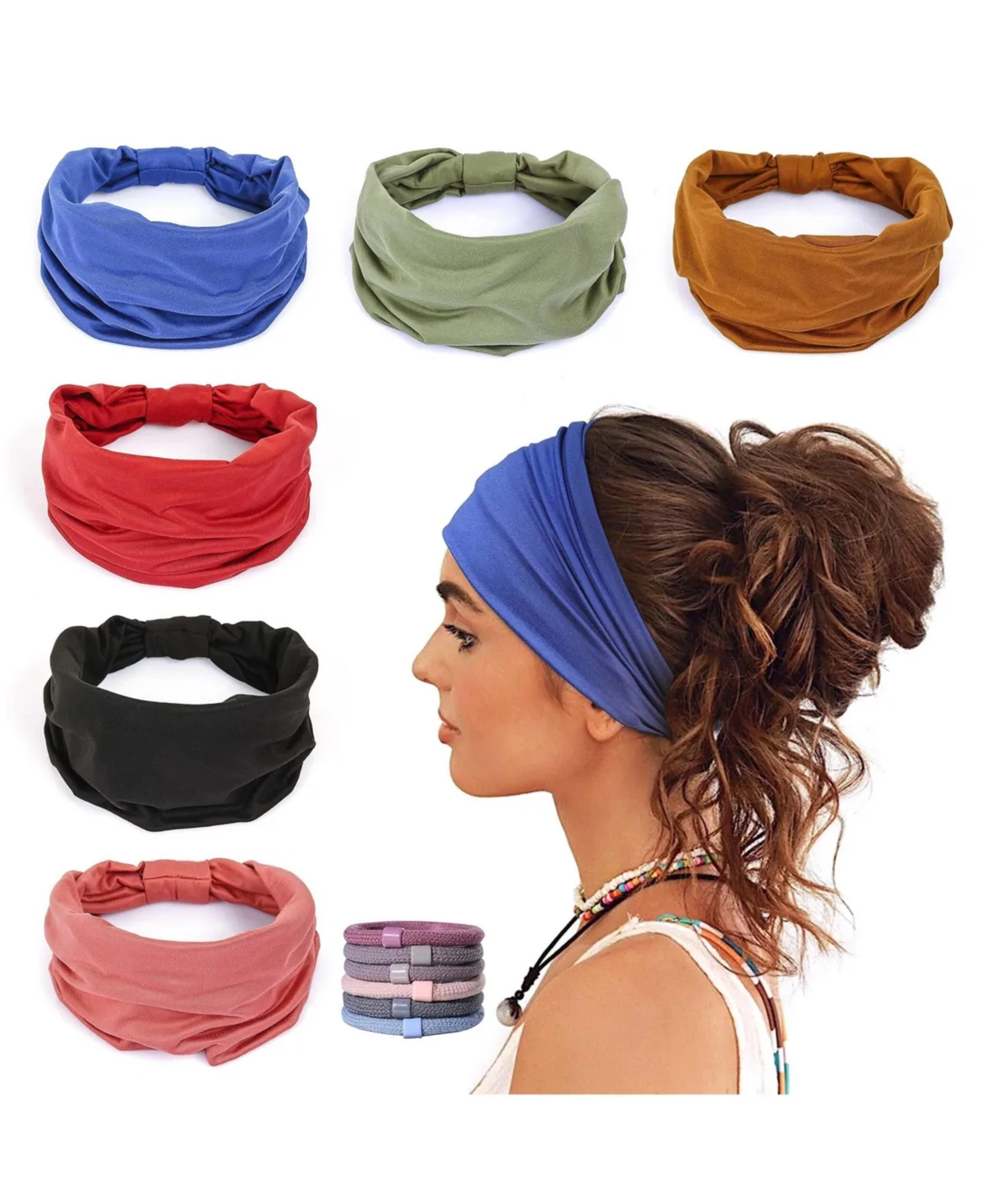 Wide Non-Slip Knotted Headbands by Peneyon
