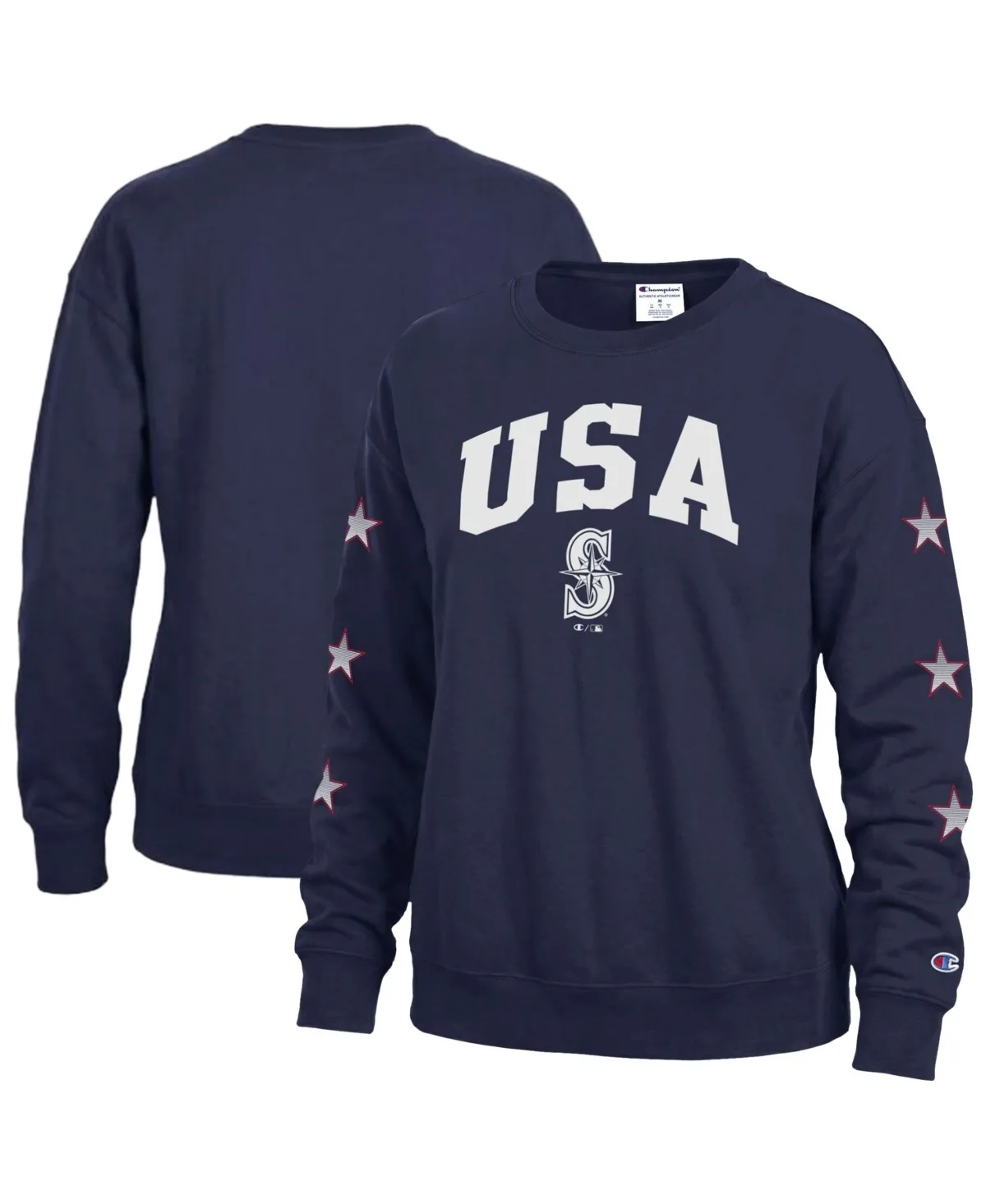 Seattle Mariners Americana Fleece Crewneck Sweatshirt by Champion