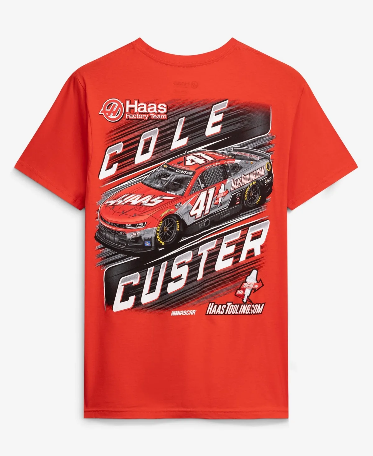 Haas Factory Team Cole Custer #41 Haas Tooling T-Shirt by Haas Factory Team