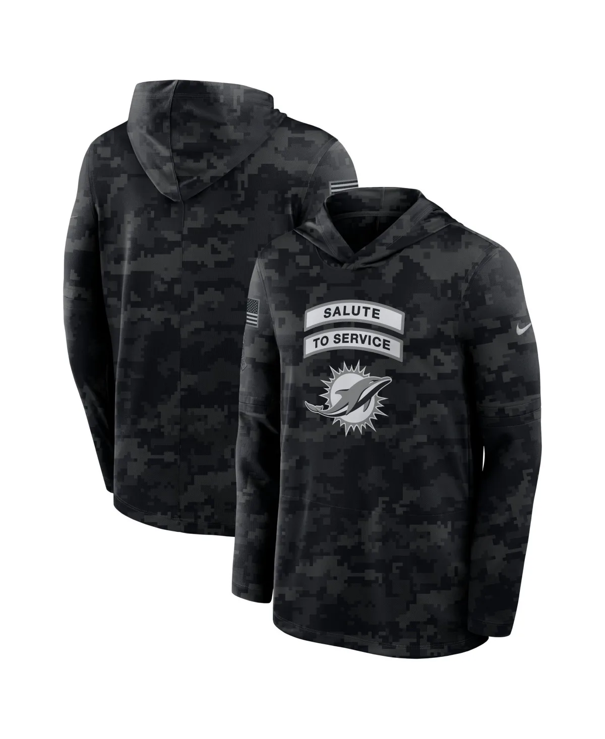 Miami Dolphins Sideline Lightweight Hooded Pullover by Nike