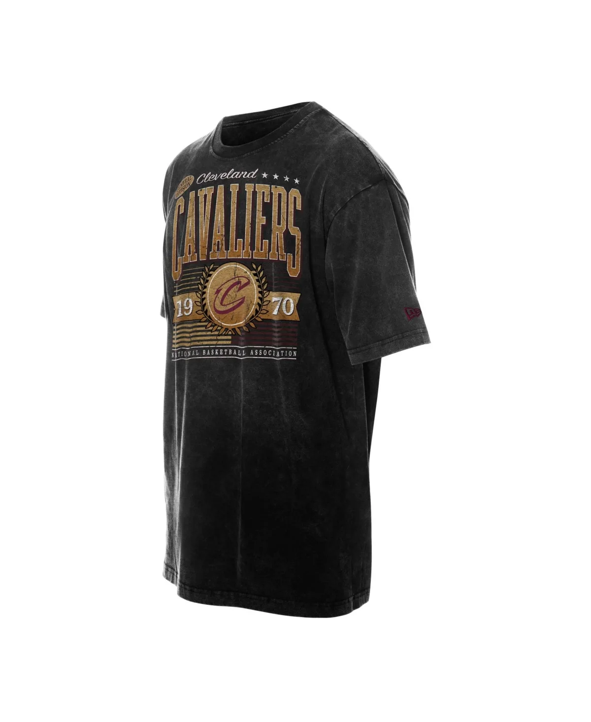 Cleveland Cavaliers Oversized Throwback Collection Mineral Wash T-Shirt by New Era