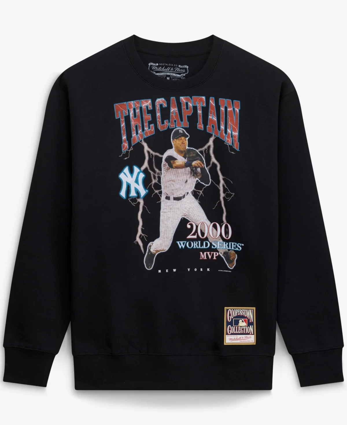 Mitchell & Ness Derek Jeter New York Yankees Cooperstown Collection Nickname Player Graphic Sweatshirt by Mitchell & Ness