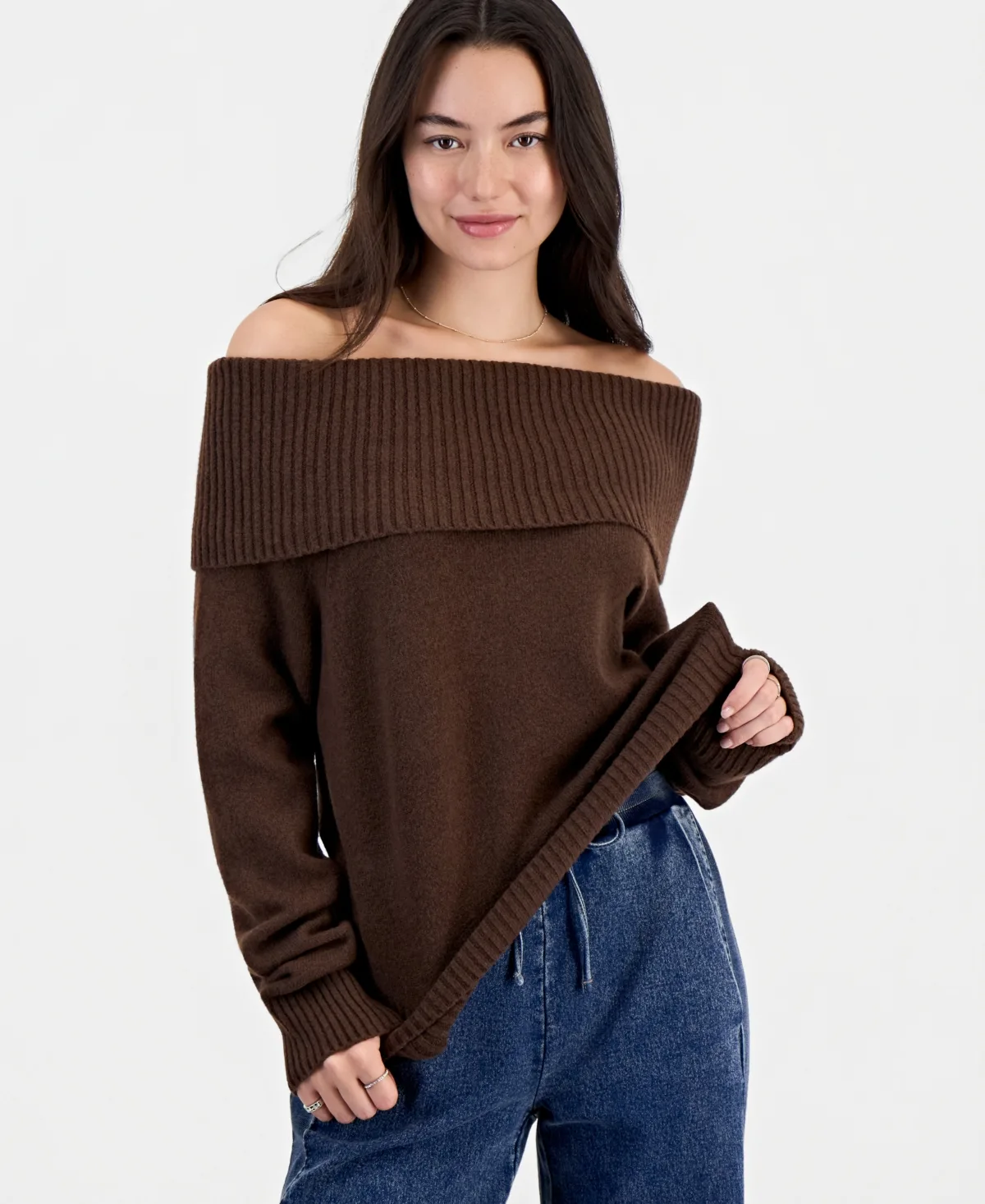 Marilyn Off-the-Shoulder Oversized Sweater by Hippie Rose