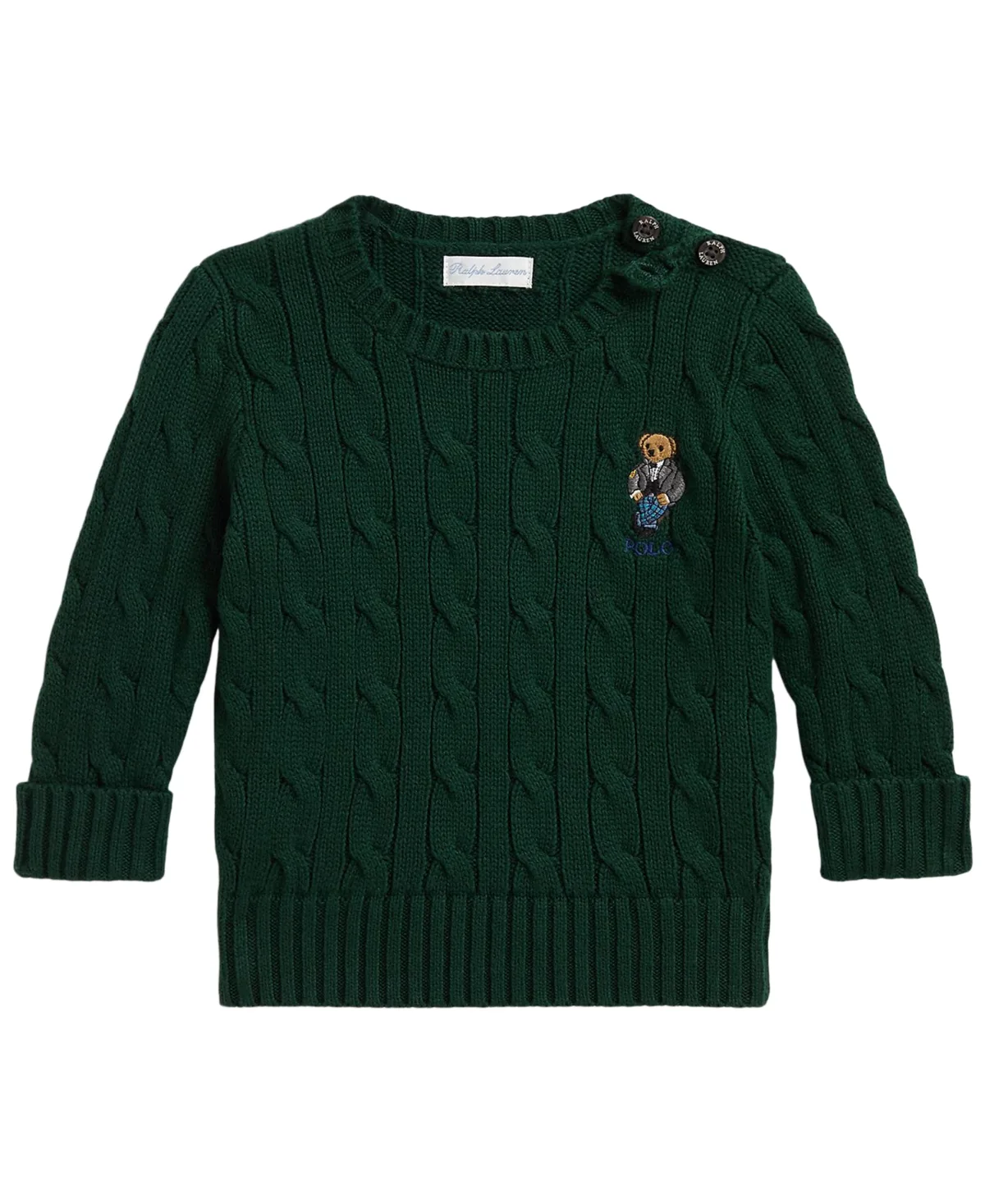 Polo Bear Cable-Knit Cotton Sweater by Polo Ralph Lauren