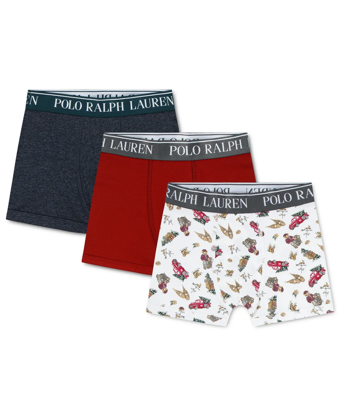 Cotton Stretch Boxer Briefs 3-Pack by Polo Ralph Lauren