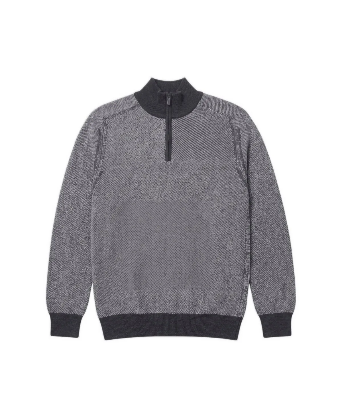 Quarter-Zip Mock-Neck Sweater by Garnet