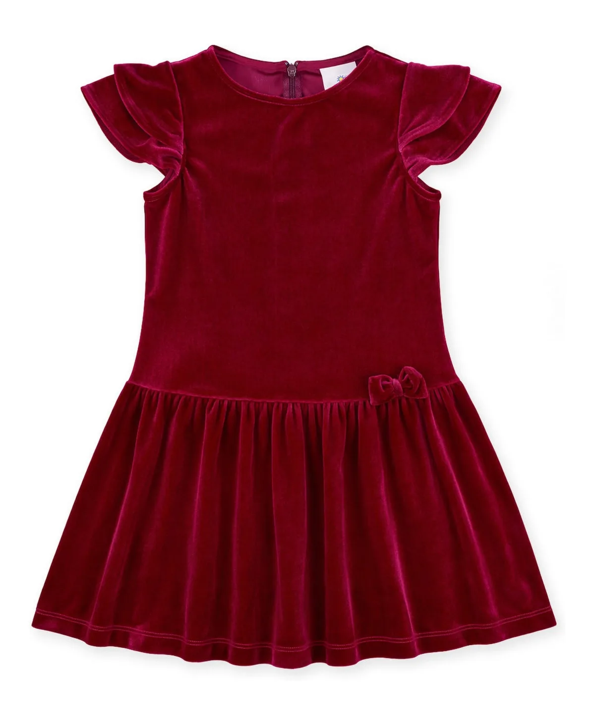 Stretch Velvet Drop Waist Knee-Length Dress by Florence Eiseman