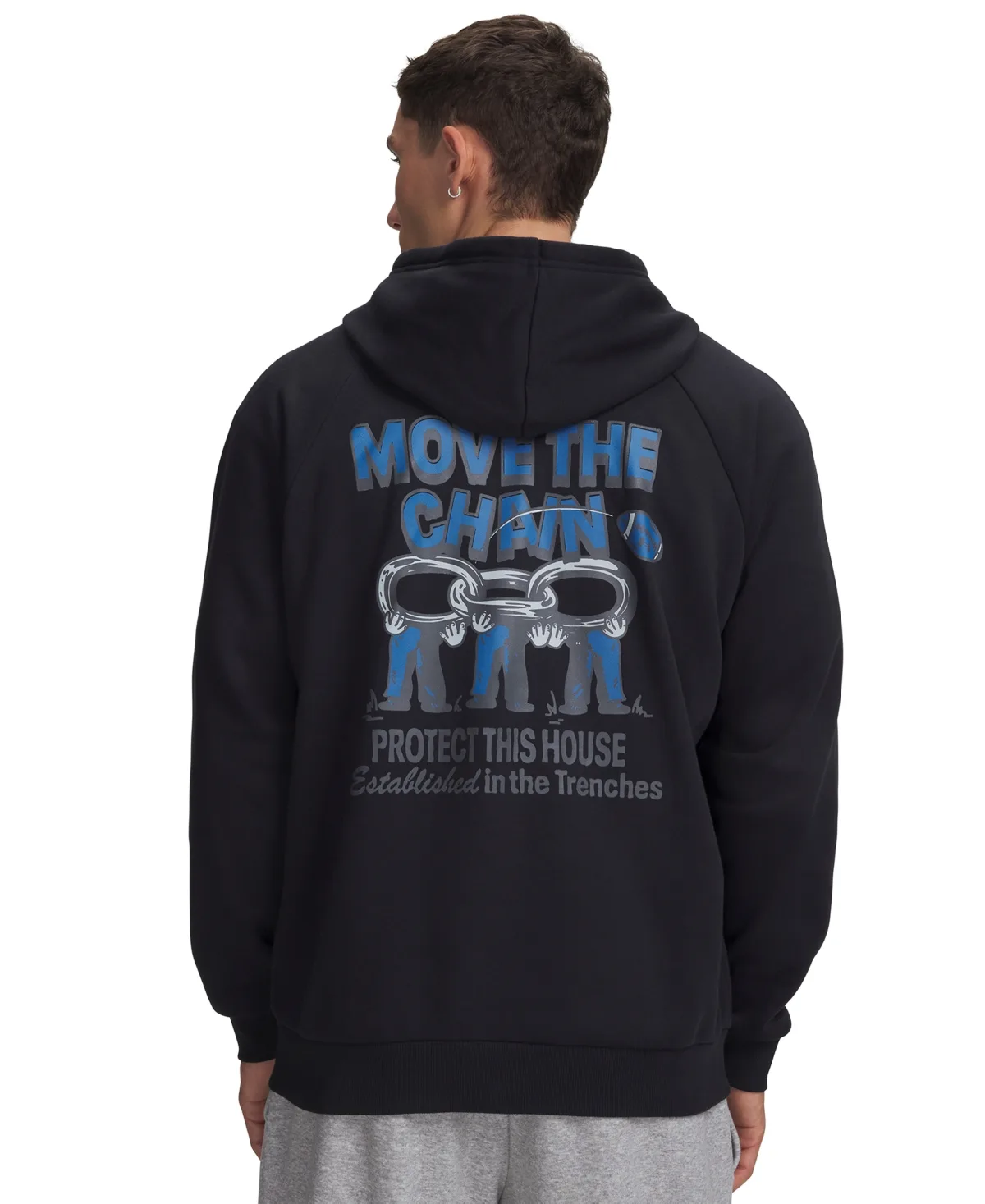 Rival Fleece Full-Zip Graphic Hoodie by Under Armour
