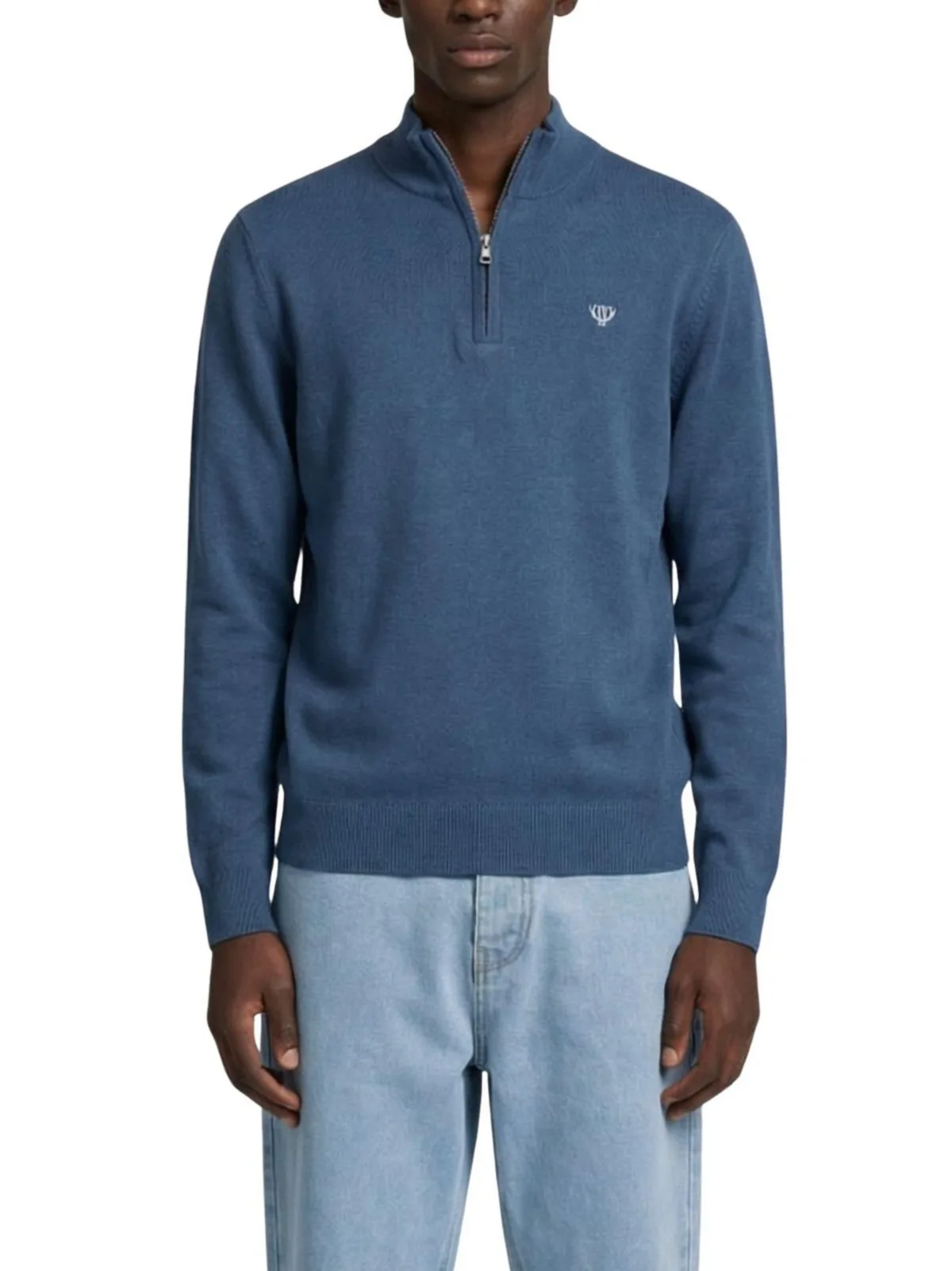 Huxley Quarter-Zip Mock Neck Sweater by Walker & Hunt