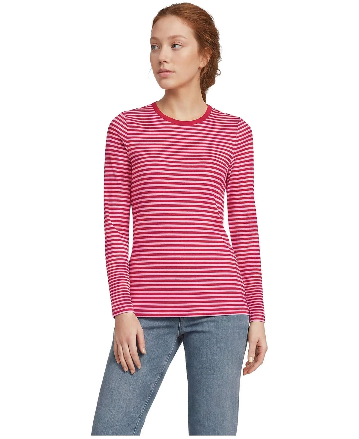 Long Sleeve Micro Rib T-Shirt
