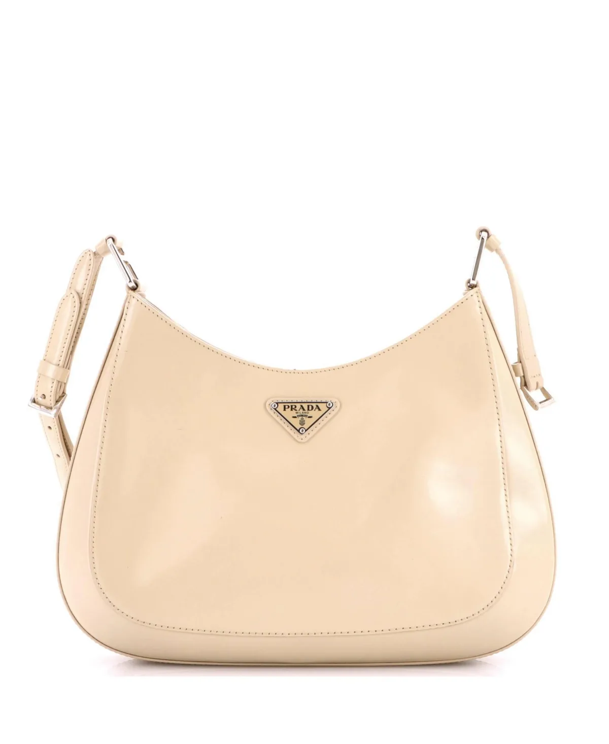 Pre-Owned Prada Large Cleo Shoulder Bag Spazzolato Leather
