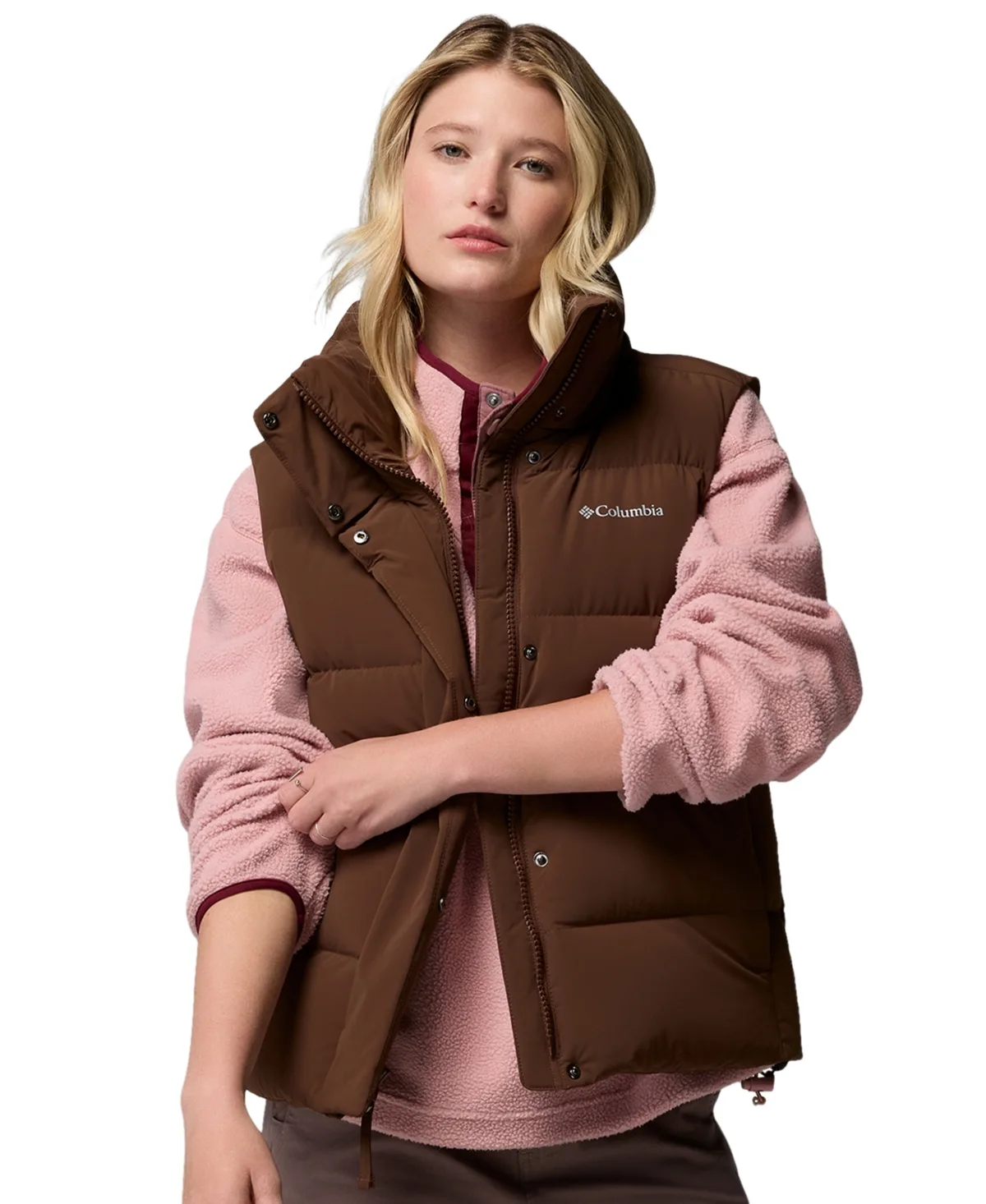 Amaze Insulated Puffer Zip-Off Hood Vest by Columbia
