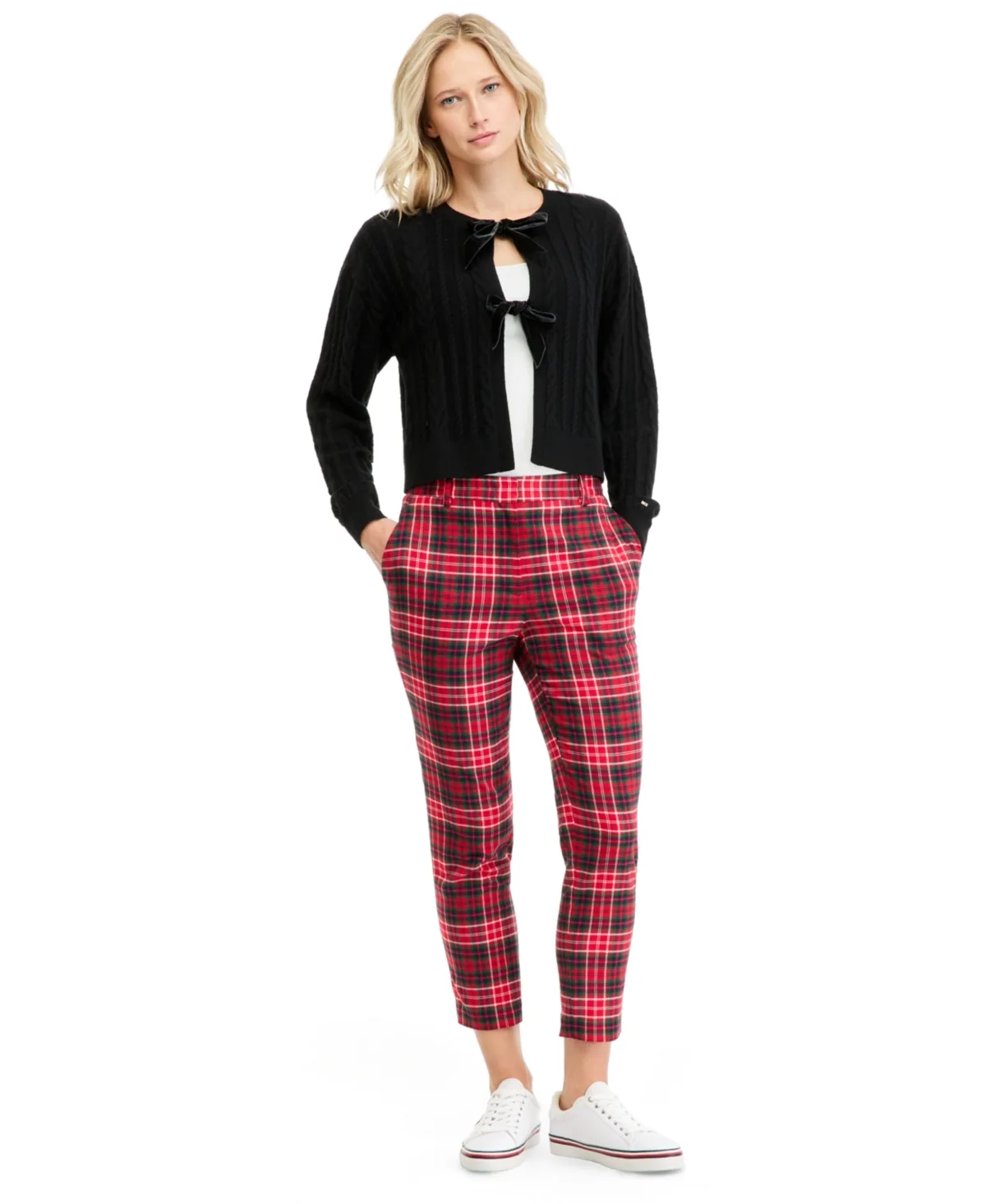 Flannel Tailored Straight-Leg Pants by Tommy Hilfiger