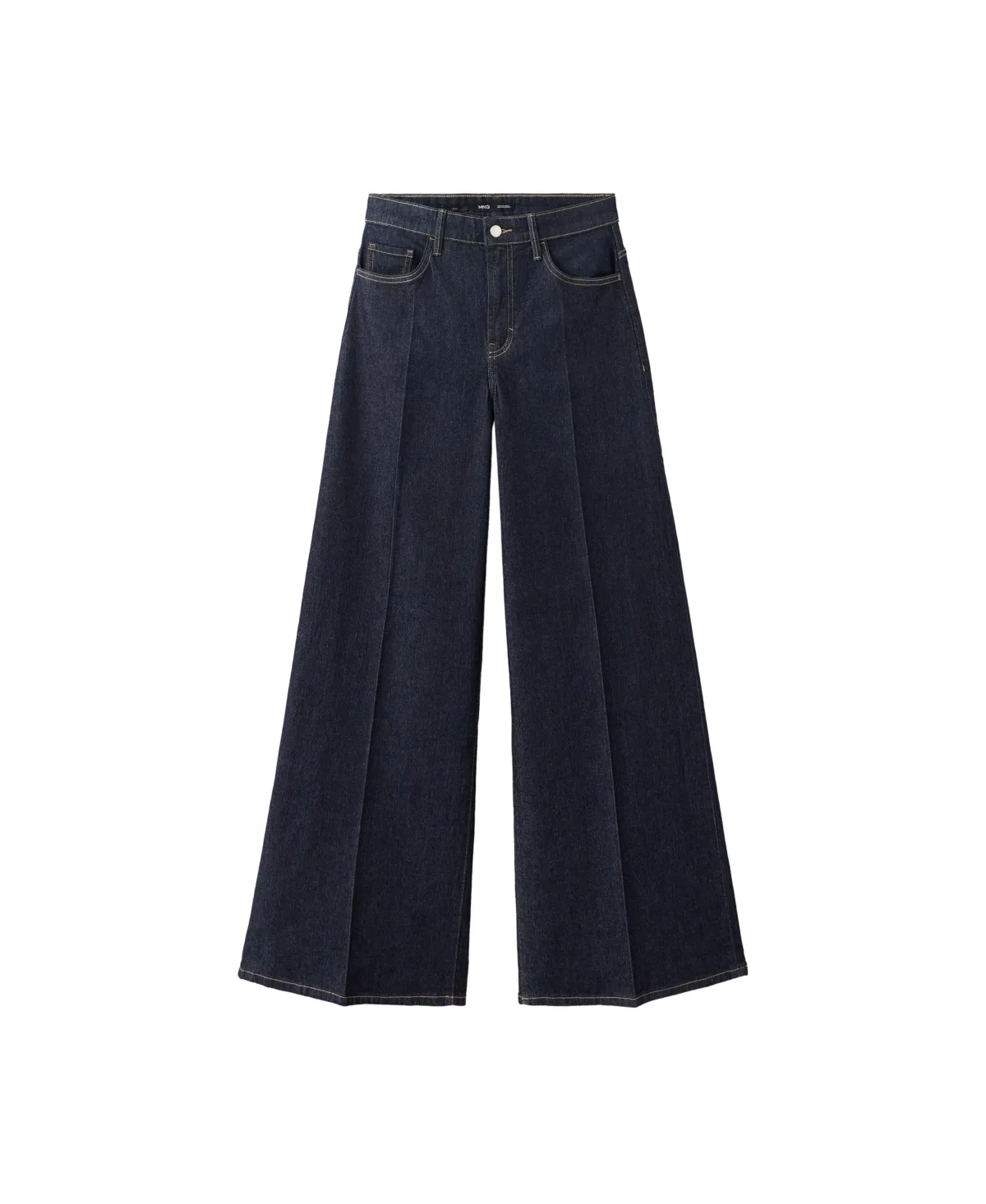 Elise High-Waisted Wide-Leg Jeans by Mango