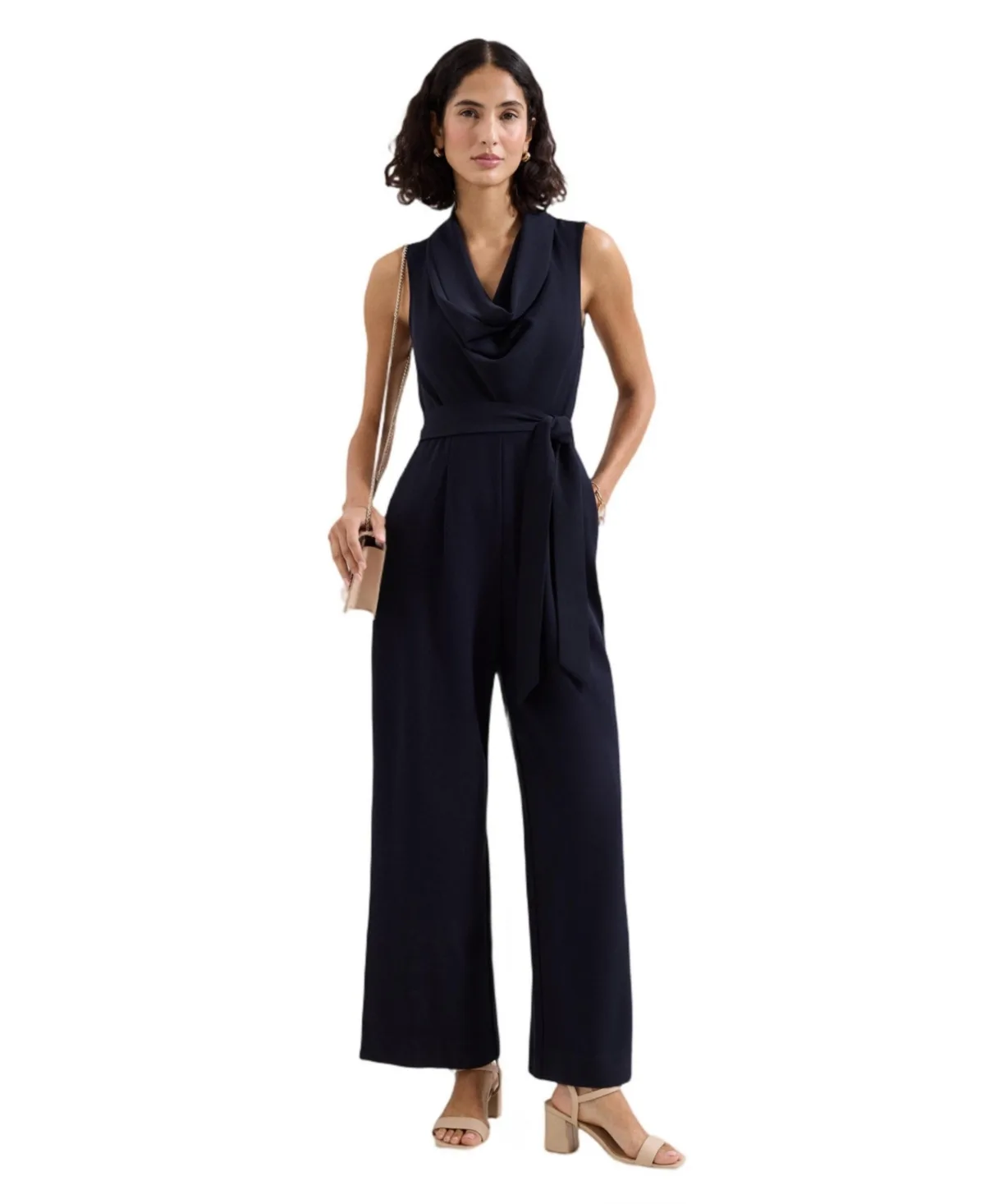 Emry Cowl Neck Wide Leg Jumpsuit by Phase Eight