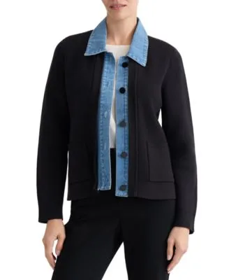 Notch Collar Cardigan by Jones New York