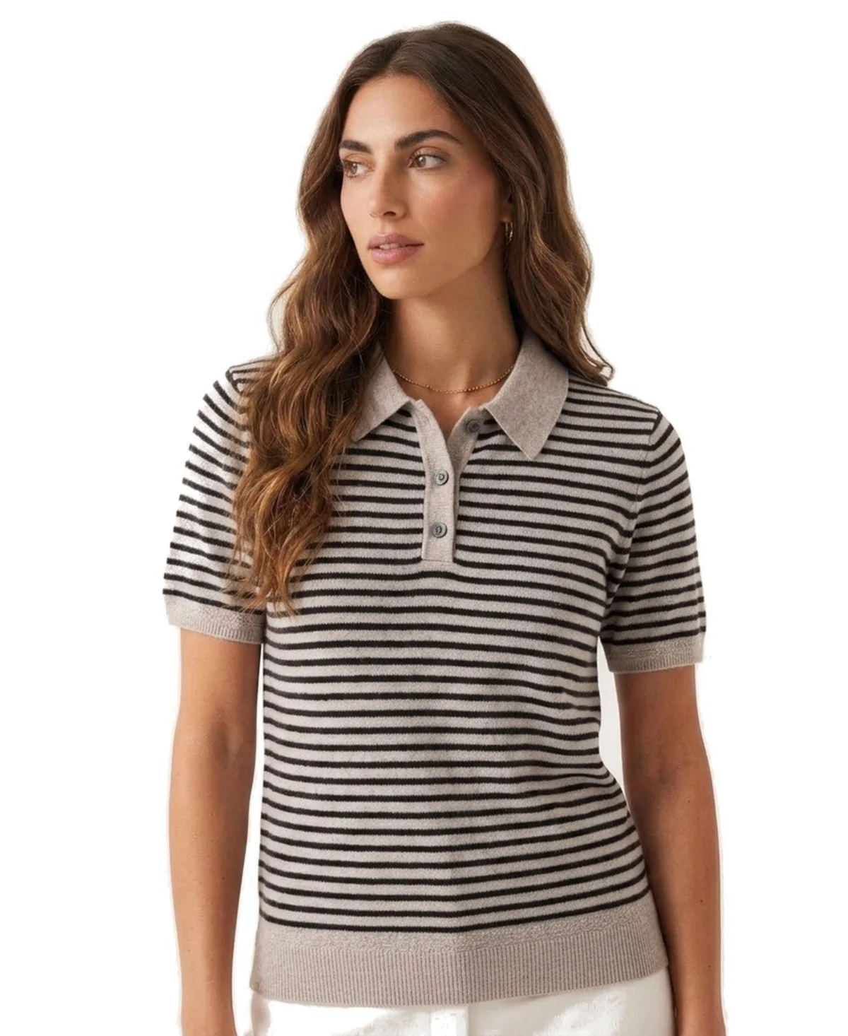 Striped Pullover Polo by Jason Wu