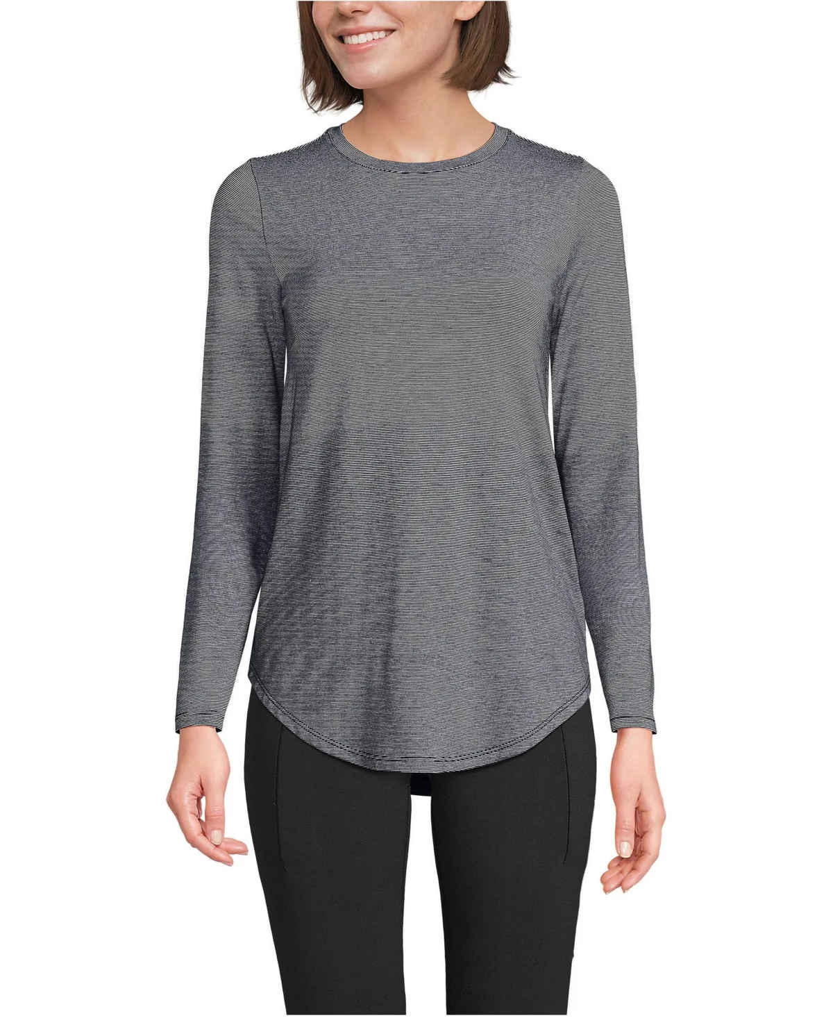 Long Sleeve Cooling Performance Tunic Tee by Lands' End