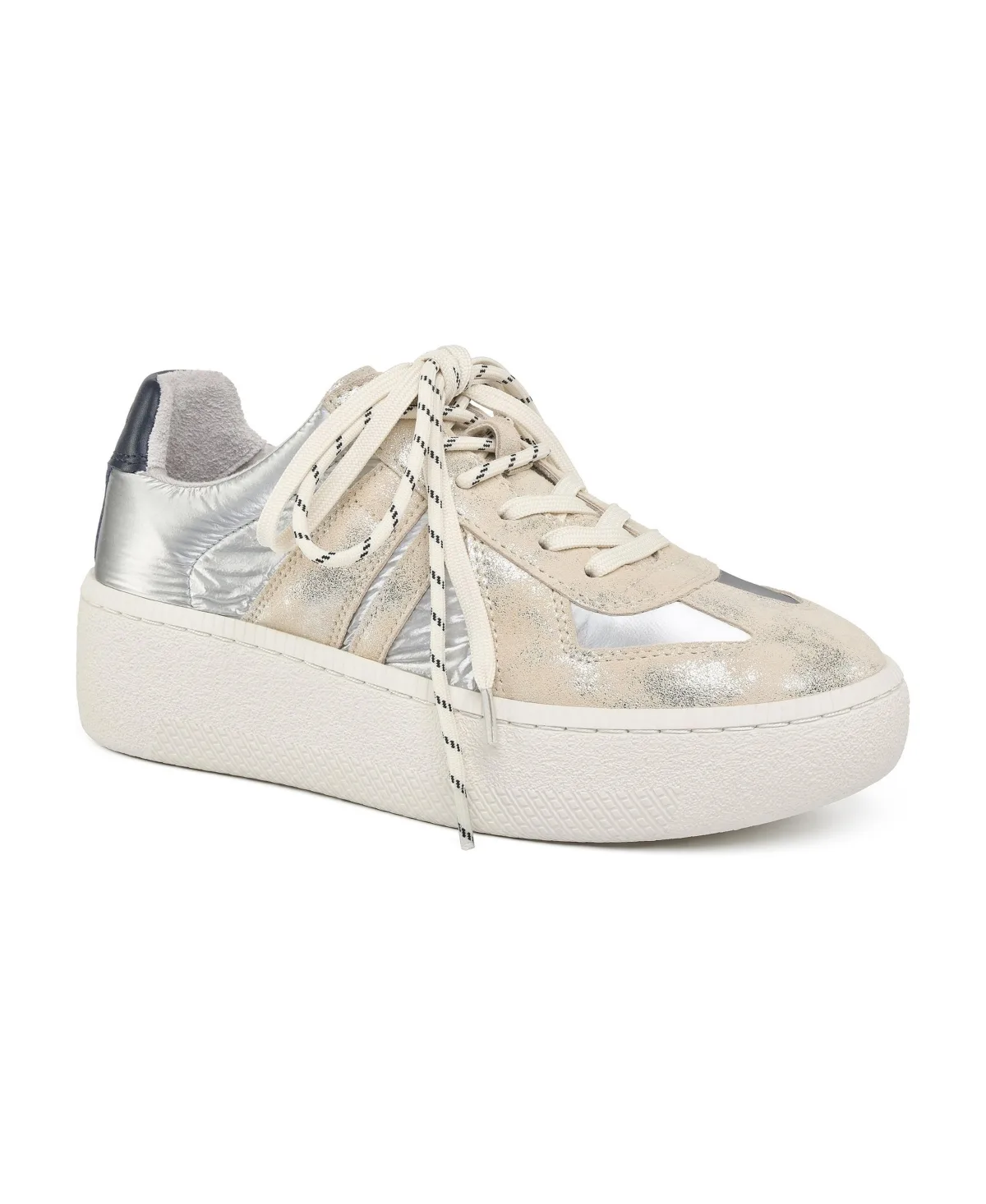 Daphne Platform Suede Memory Foam Sneakers