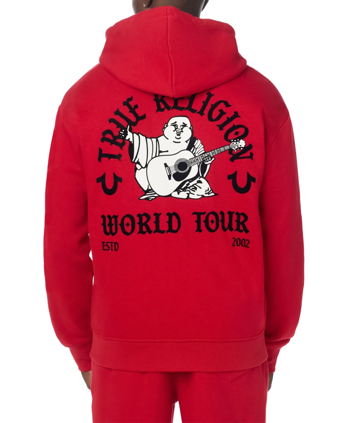 Arched Buddha Graphic Full-Zip Fleece Hoodie by True Religion