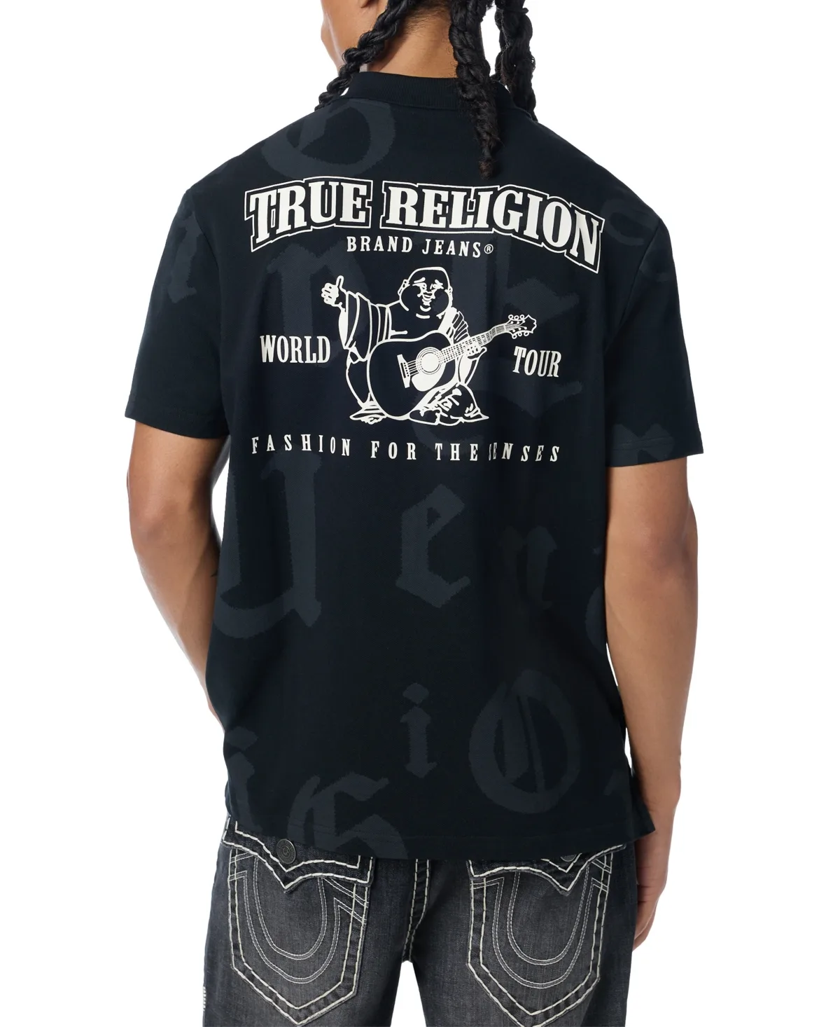 Chrome World Tour Logo Polo Shirt by True Religion