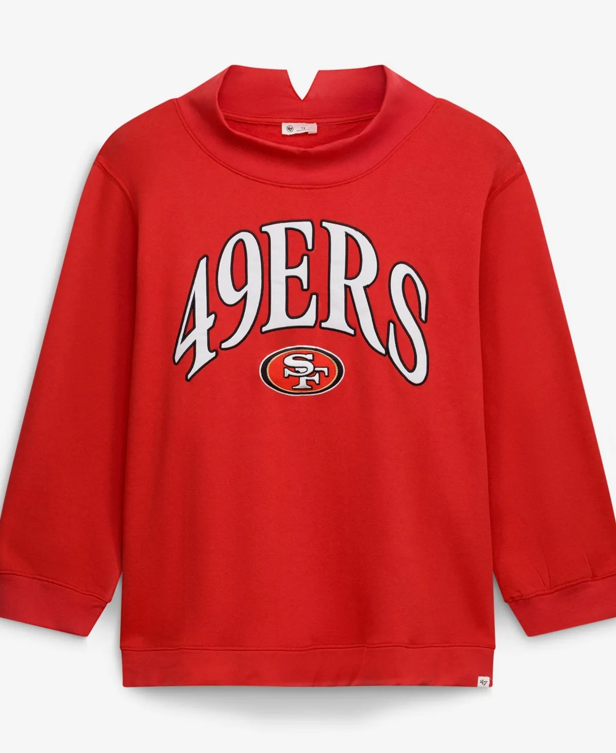 47 San Francisco 49ers Vantage Mock Neck Pullover by 47 Brand