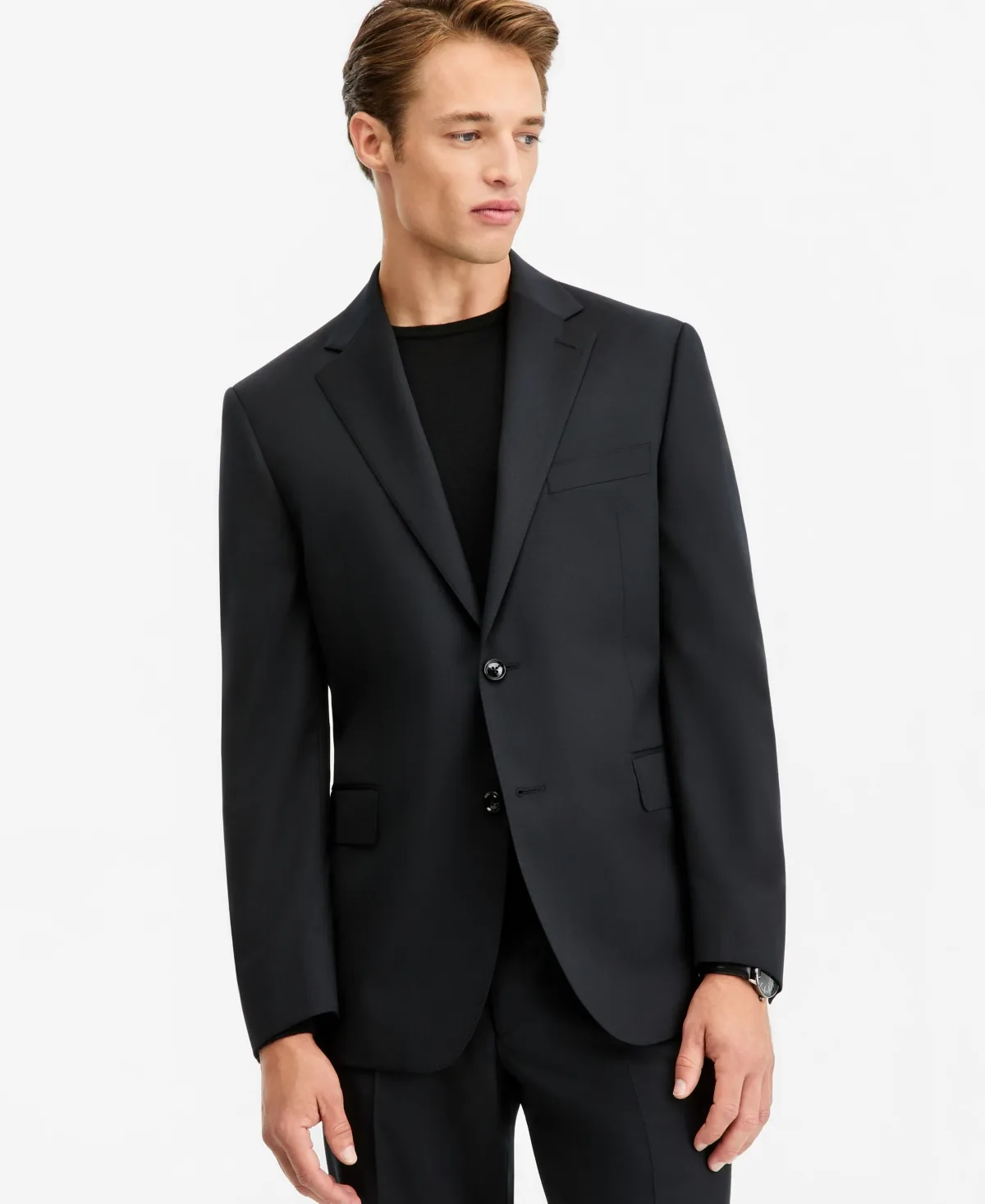 100% Wool Modern-Fit Suit Separates Jacket by The Mens Store