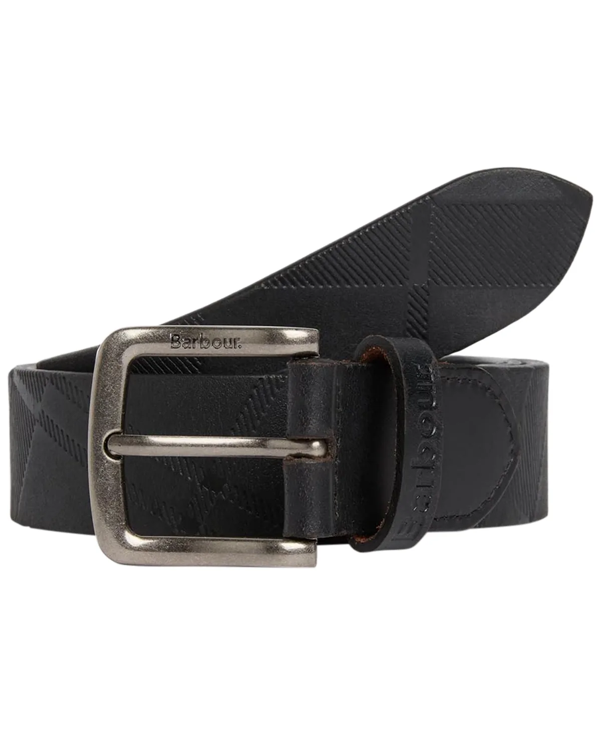 Irvine Leather Aged-Brass Buckle Belt by Barbour