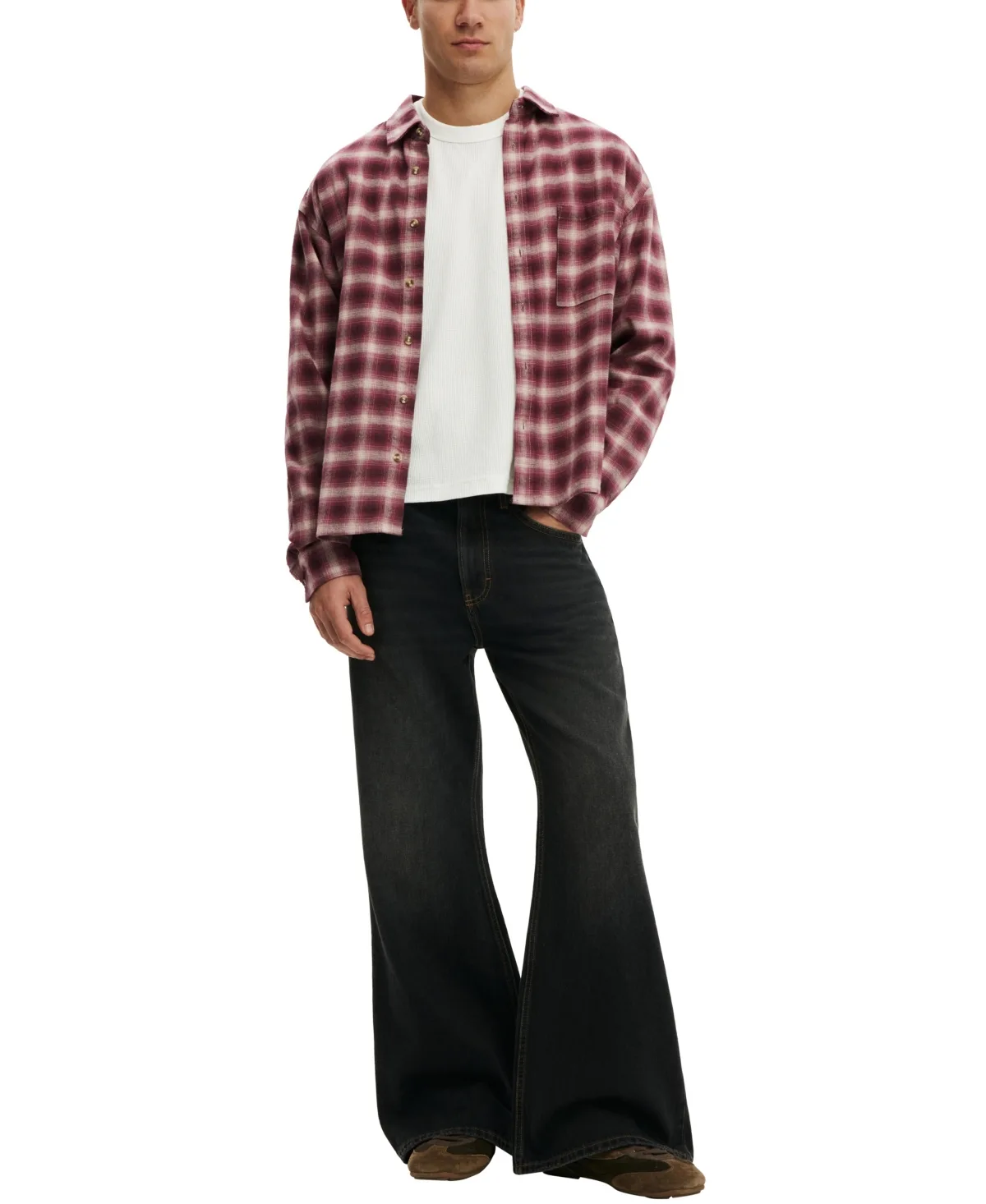 Baggy Bootcut Jean Rigid Jeans by Cotton on