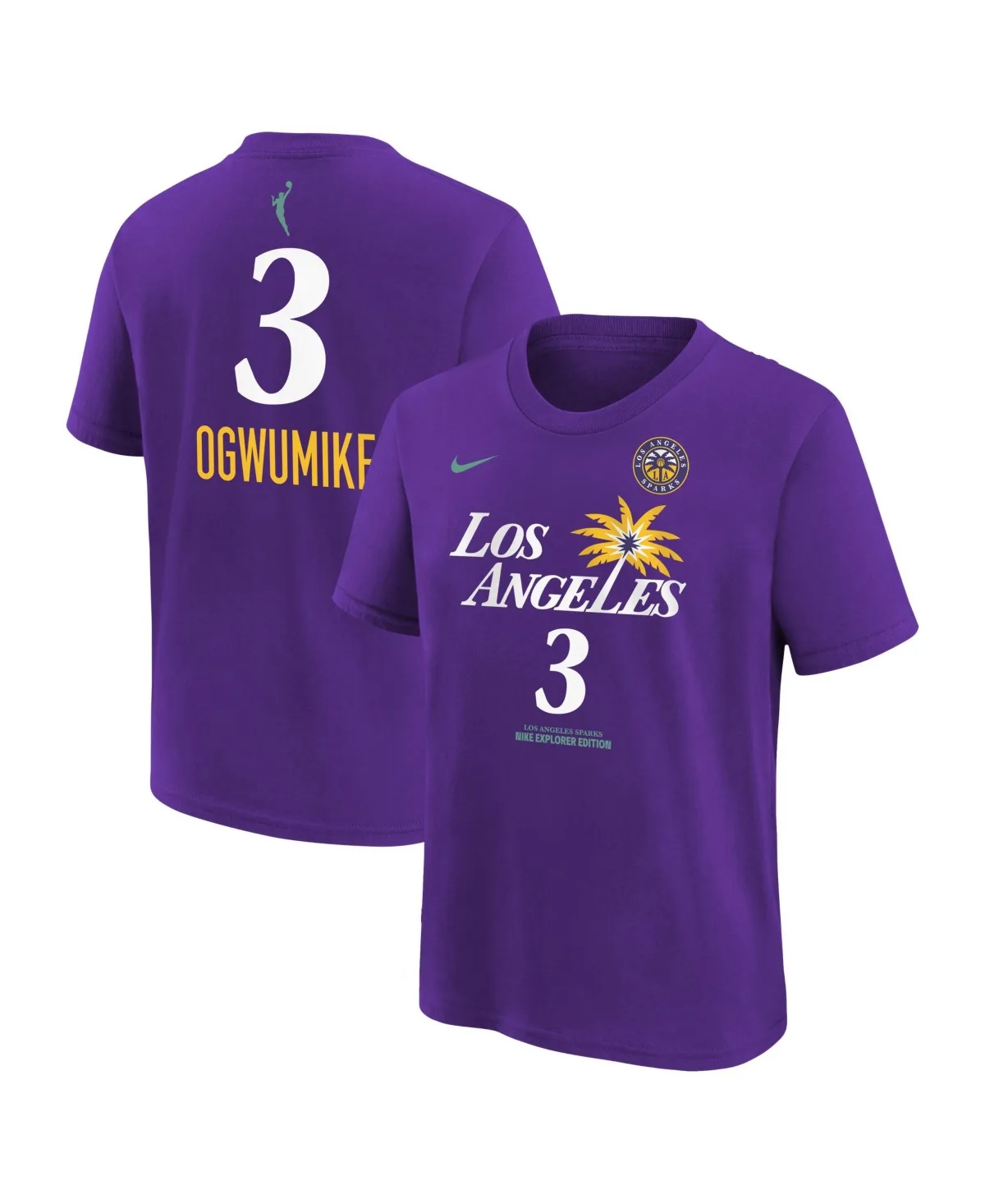 Nneka Ogwumike Los Angeles Sparks Explorer Edition Name Number T-Shirt by Nike