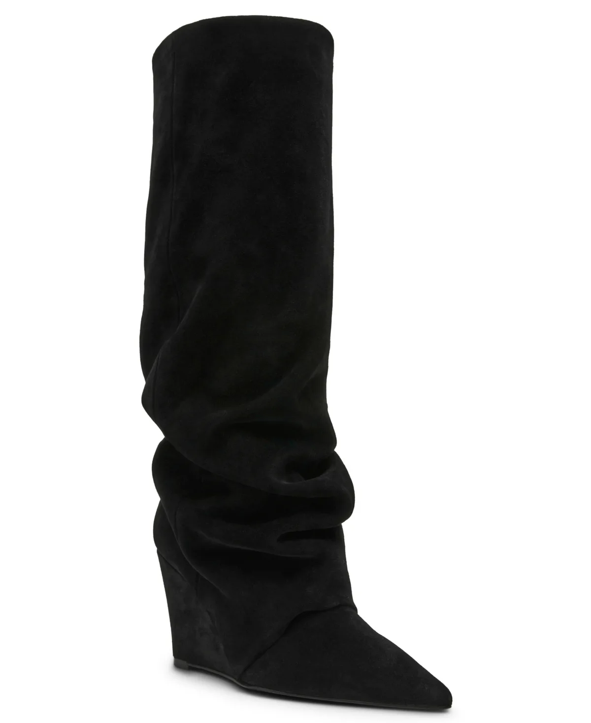 Liberty Slouch Wedge Tall Boots - Suede by Steve Madden
