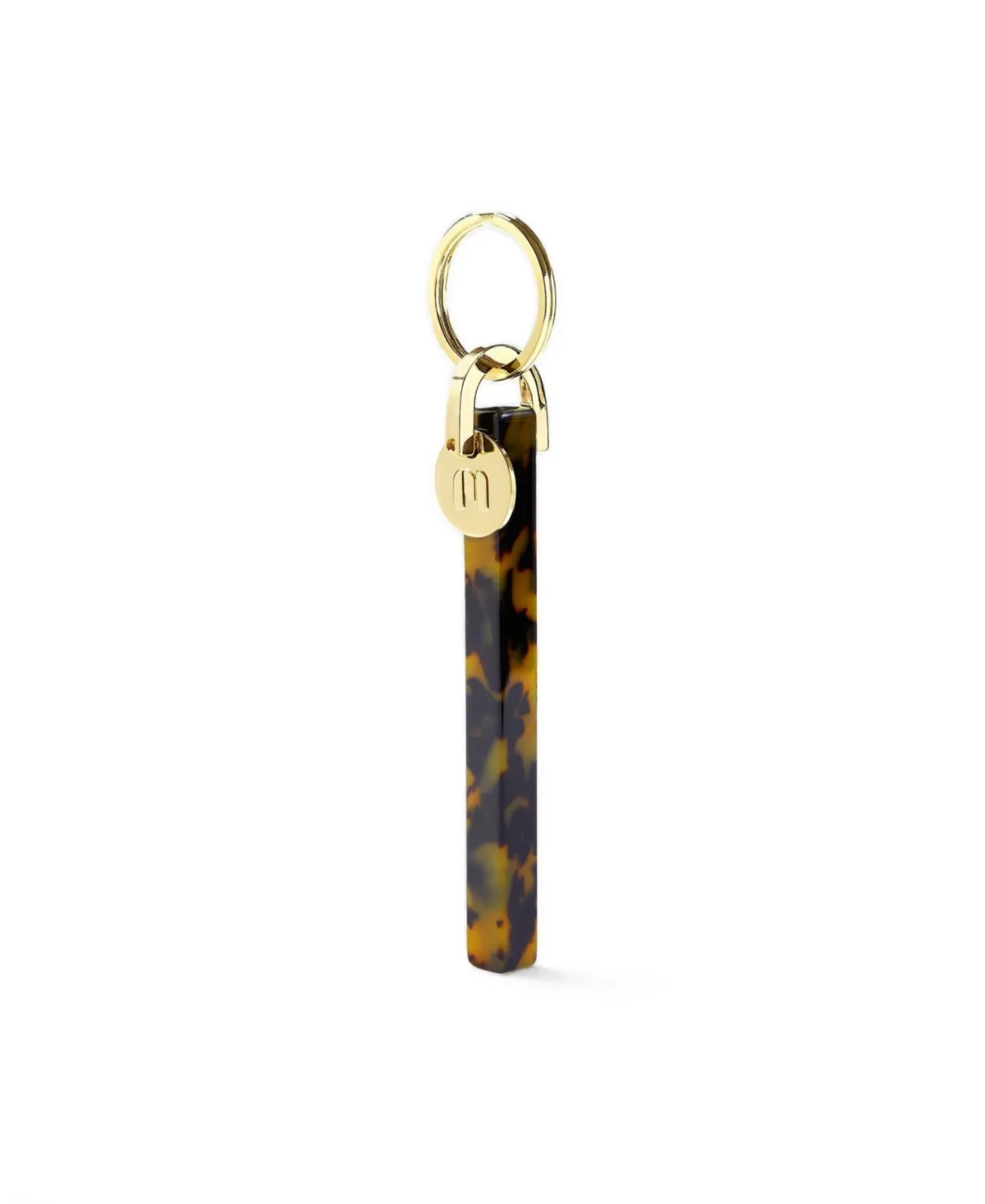 Handmade Gold-Tone Bar Keychain by Machete